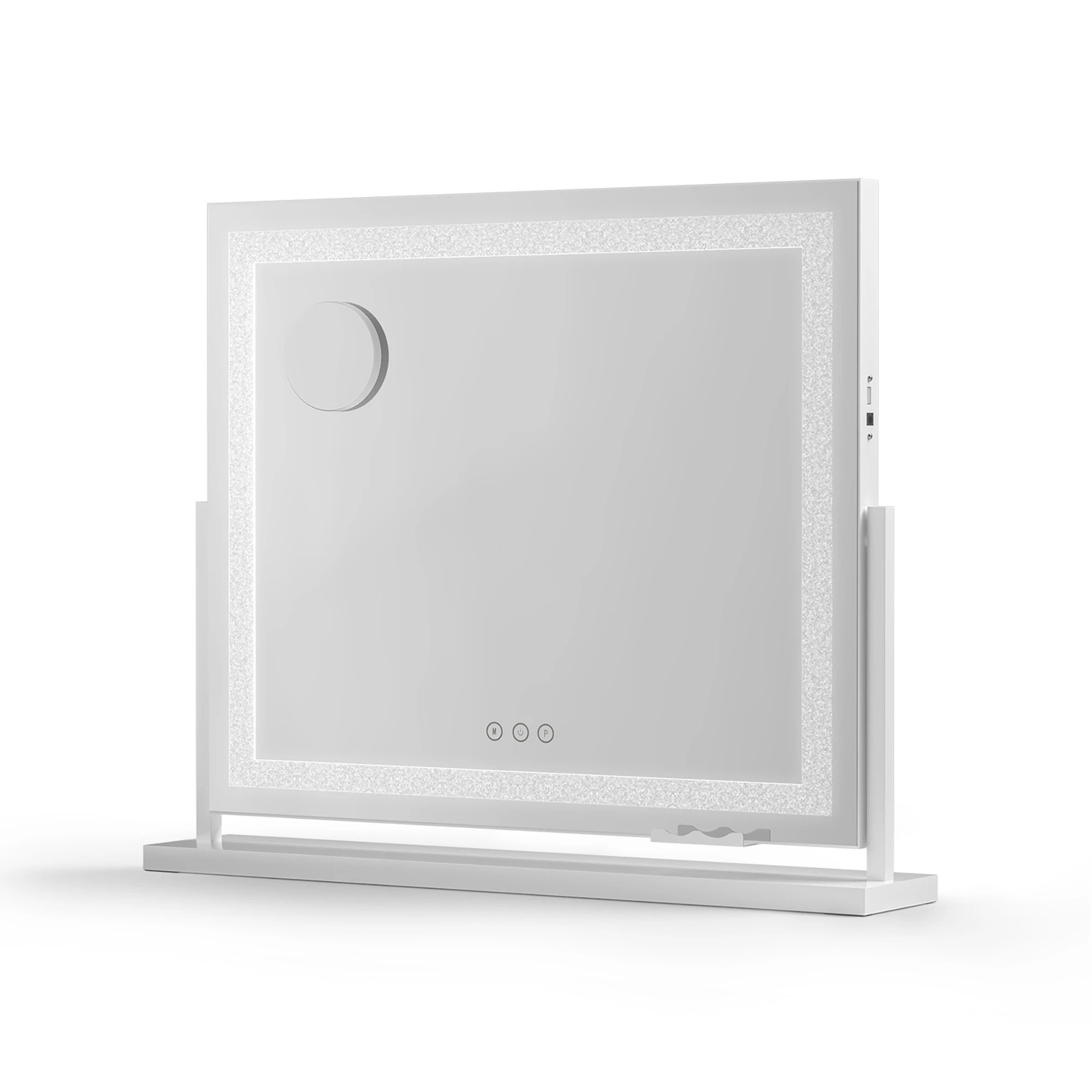 1 Embellir Makeup Mirror 60x50cm 360° Rotatable Vanity Mirror with Lights Crystal LED - Multi, 1 of 8