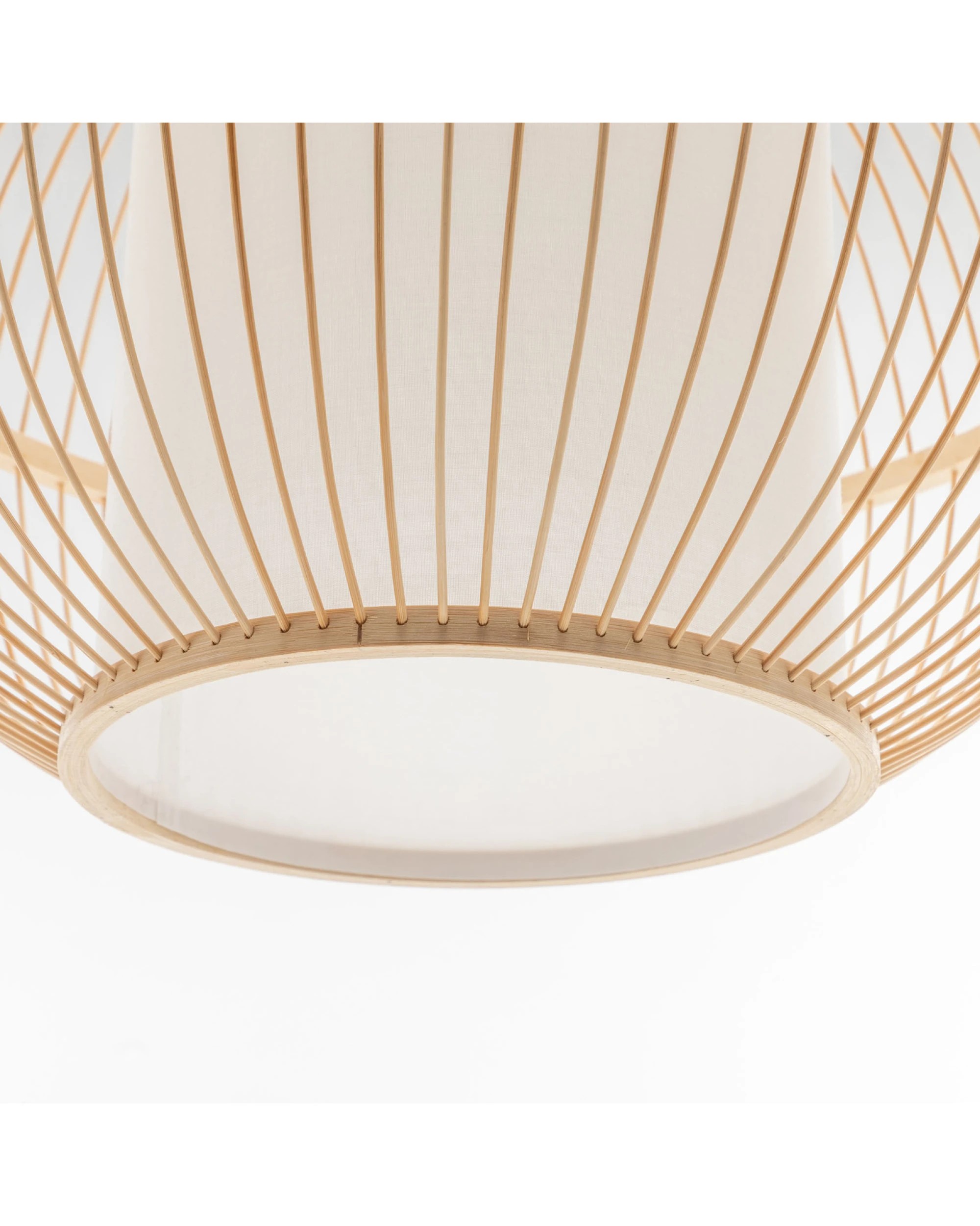 6 BR Home Natural Woven Bamboo Sphere Pendant Lamp Hanging Light Bell Shade, 6 of 6
