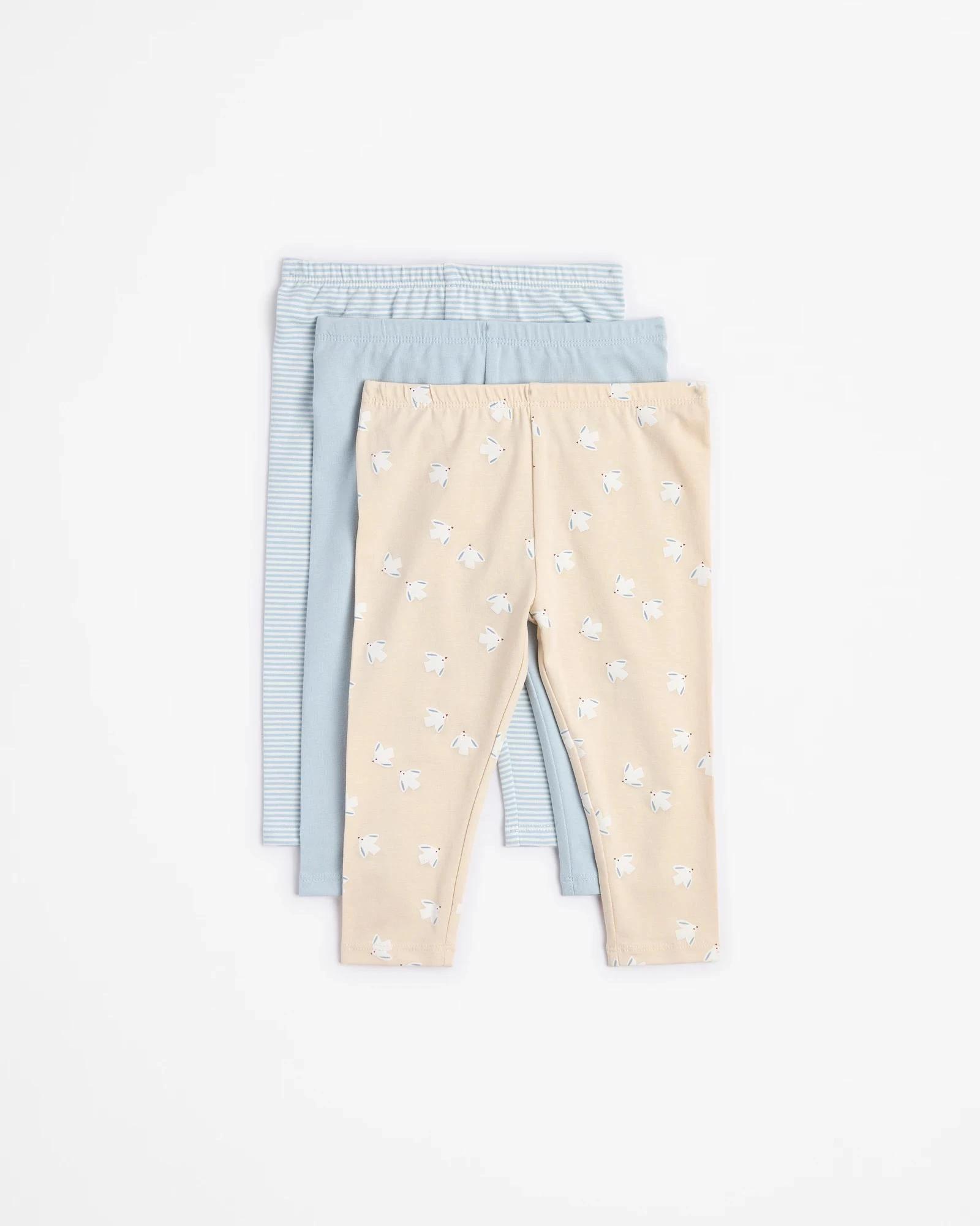 1 Target Baby Baby Organic Cotton Leggings 3 Pack BIRDS, 1 of 5