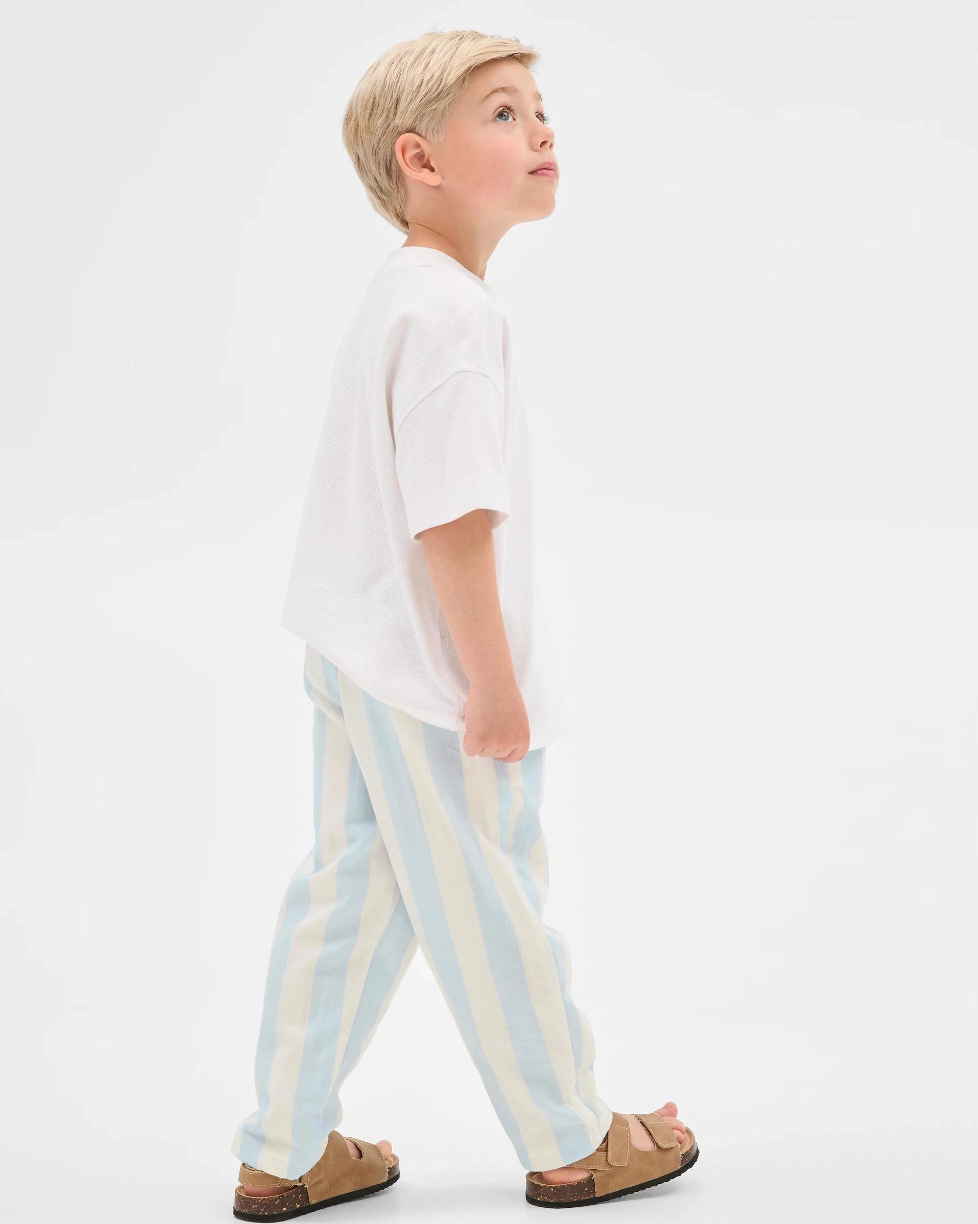 4 Target Kids Lightweight Woven Pull On Pants LIGHT BLUE STRIPE, 4 of 7