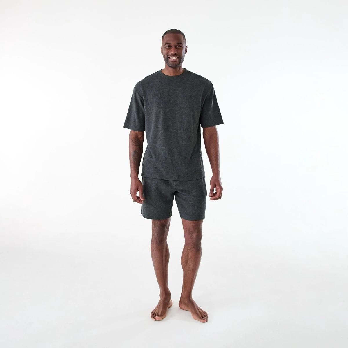 8 Short Sleeve Oversized T-shirt and Shorts Pyjama Set CHAR MARLE, 8 of 8