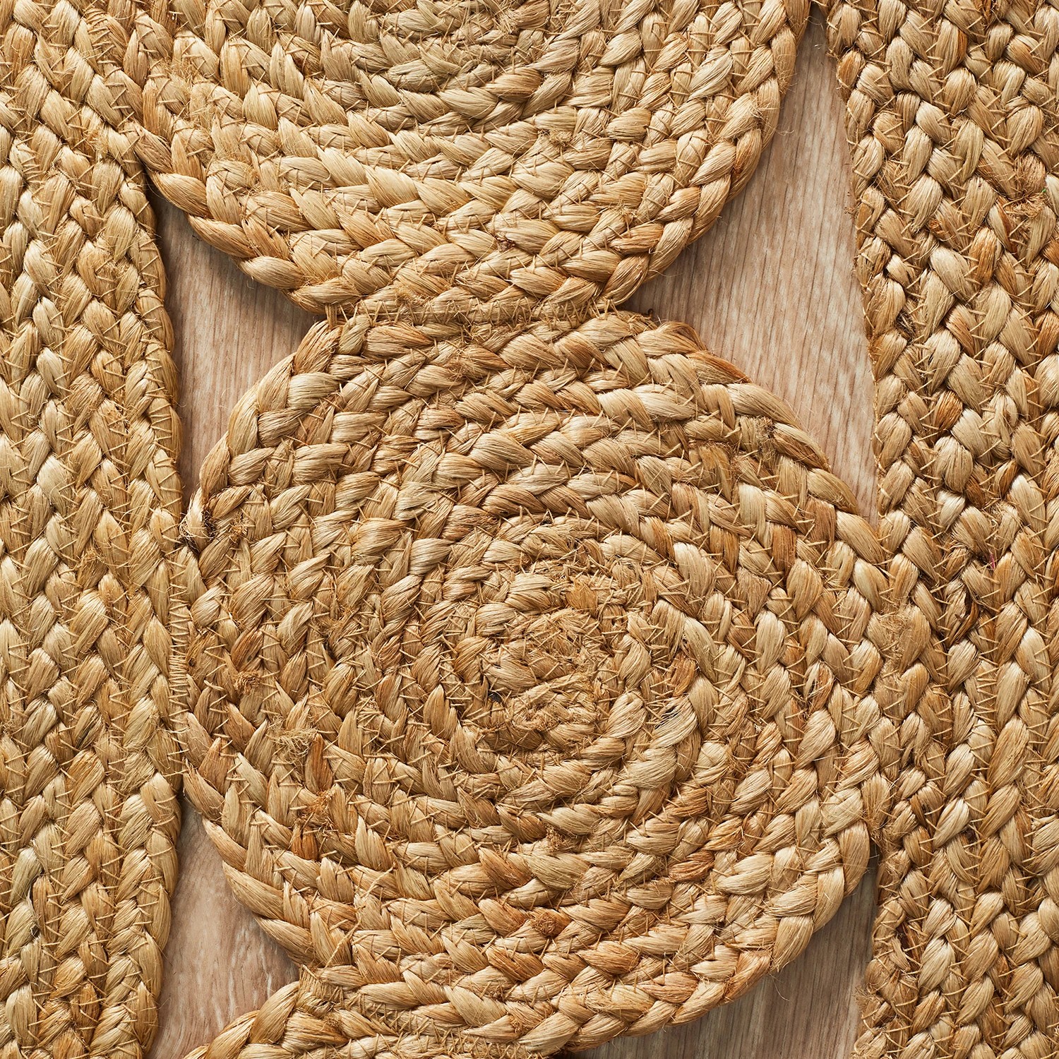 5 Common Ground Rugs Solace Pilu 200x200cm - Medium Round Handwoven Jute Rug - Natural, 5 of 6