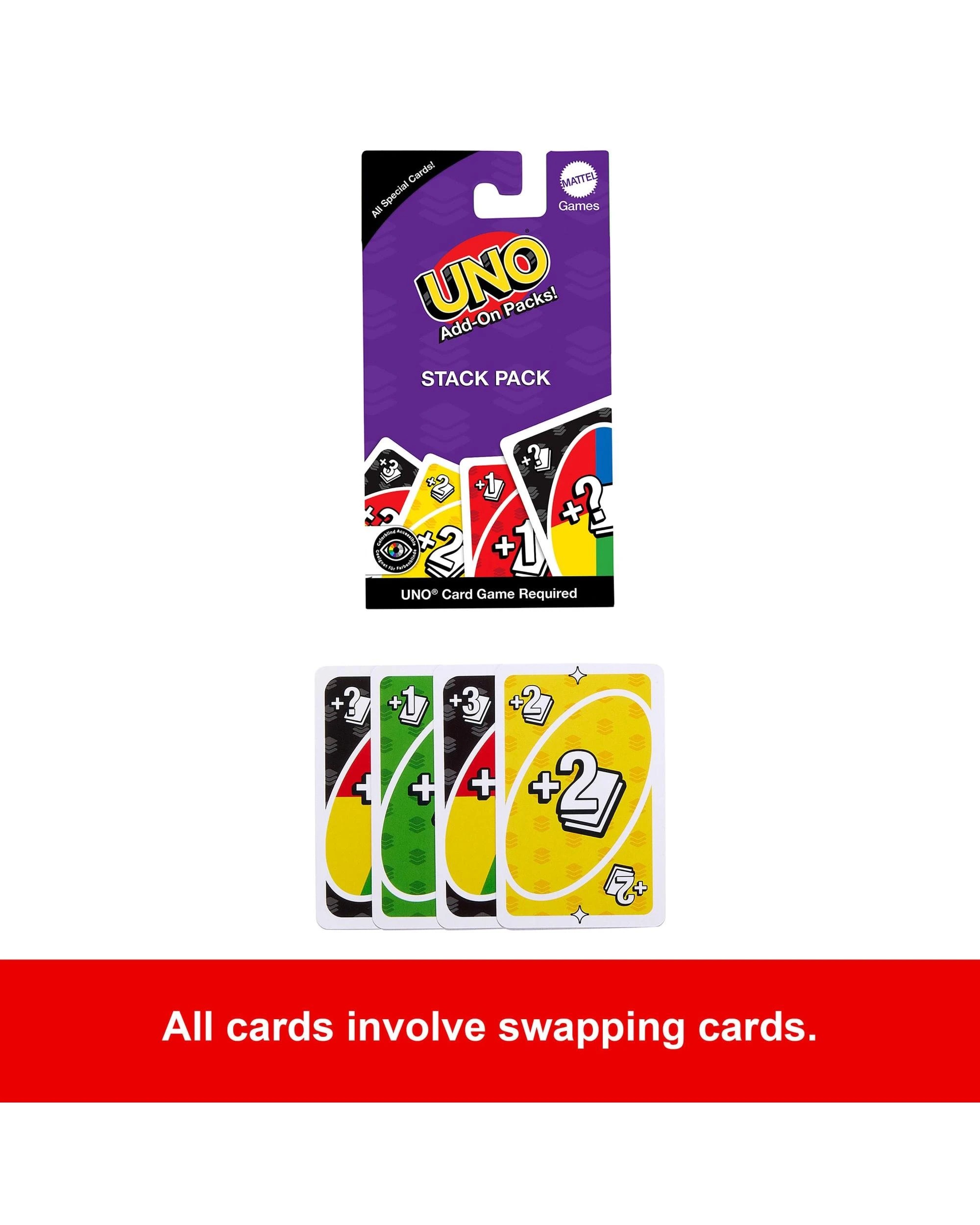 2 UNO Add-On Packs Stack Pack Card Game, 2 of 6