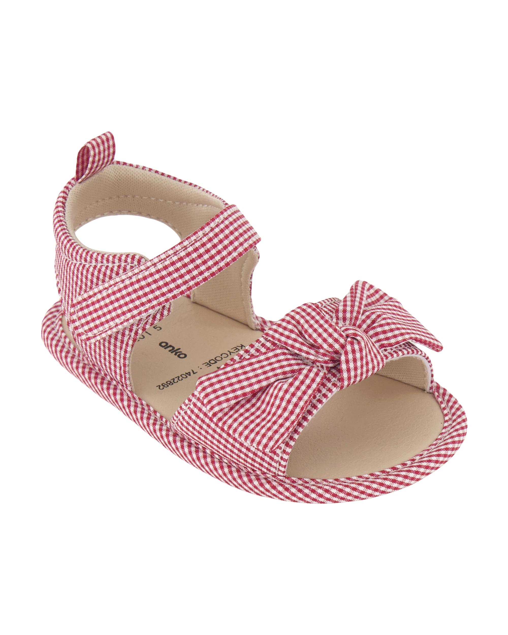 1 Baby Sandals Gingham, 1 of 4