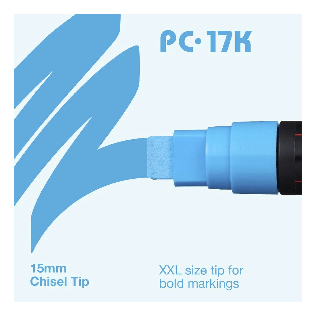 2 POSCA PC 17K Paint Marker Yellow, 2 of 4