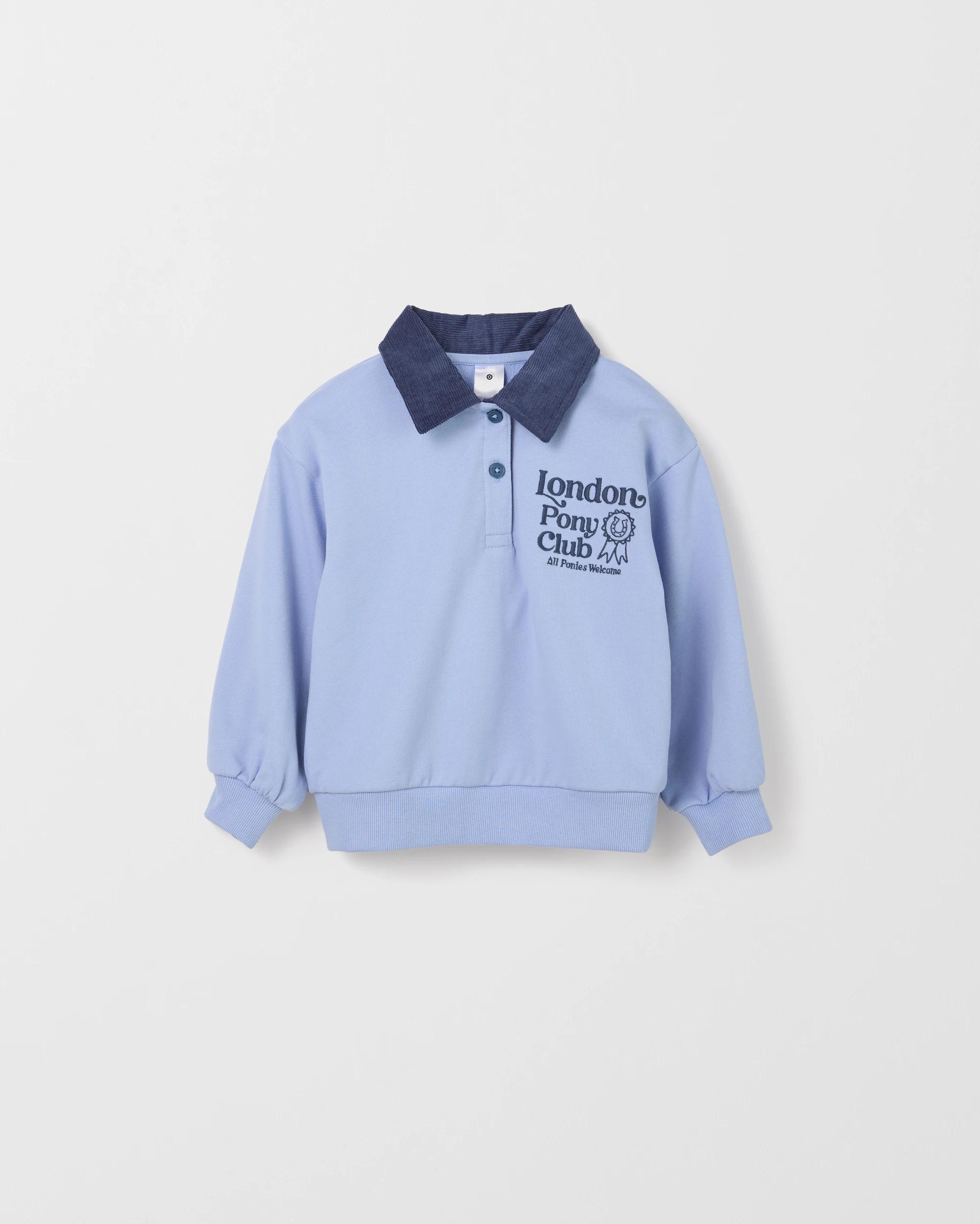 1 Target Kids Australian Cotton Collared Corduroy Jumper BLUE, 1 of 1