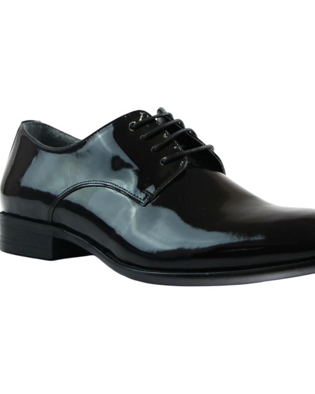 Zasel Mens Blair Leather Patent Lace Work Formal S