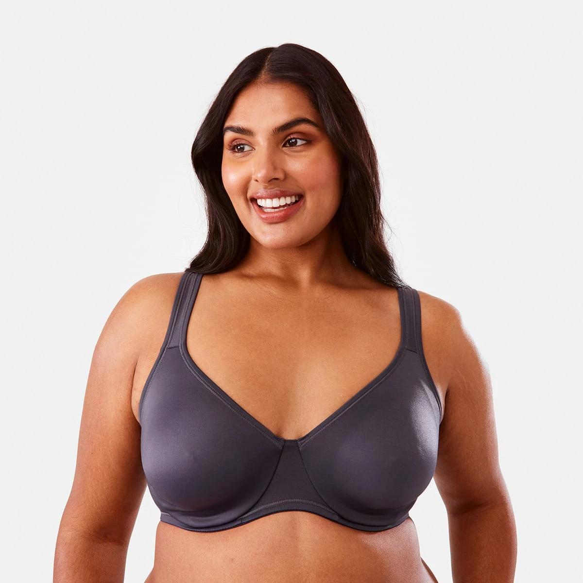4 2 Pack Full Figure Soft Cup Bra WHITE, WASHED SLATE, 4 of 9