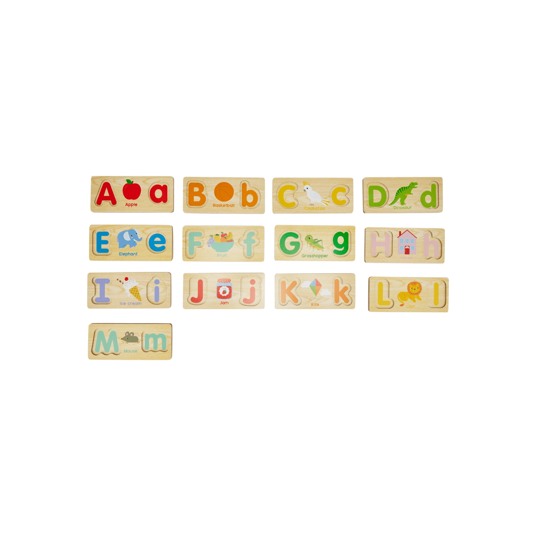2 Wooden Alphabet Matching Puzzle, 2 of 5