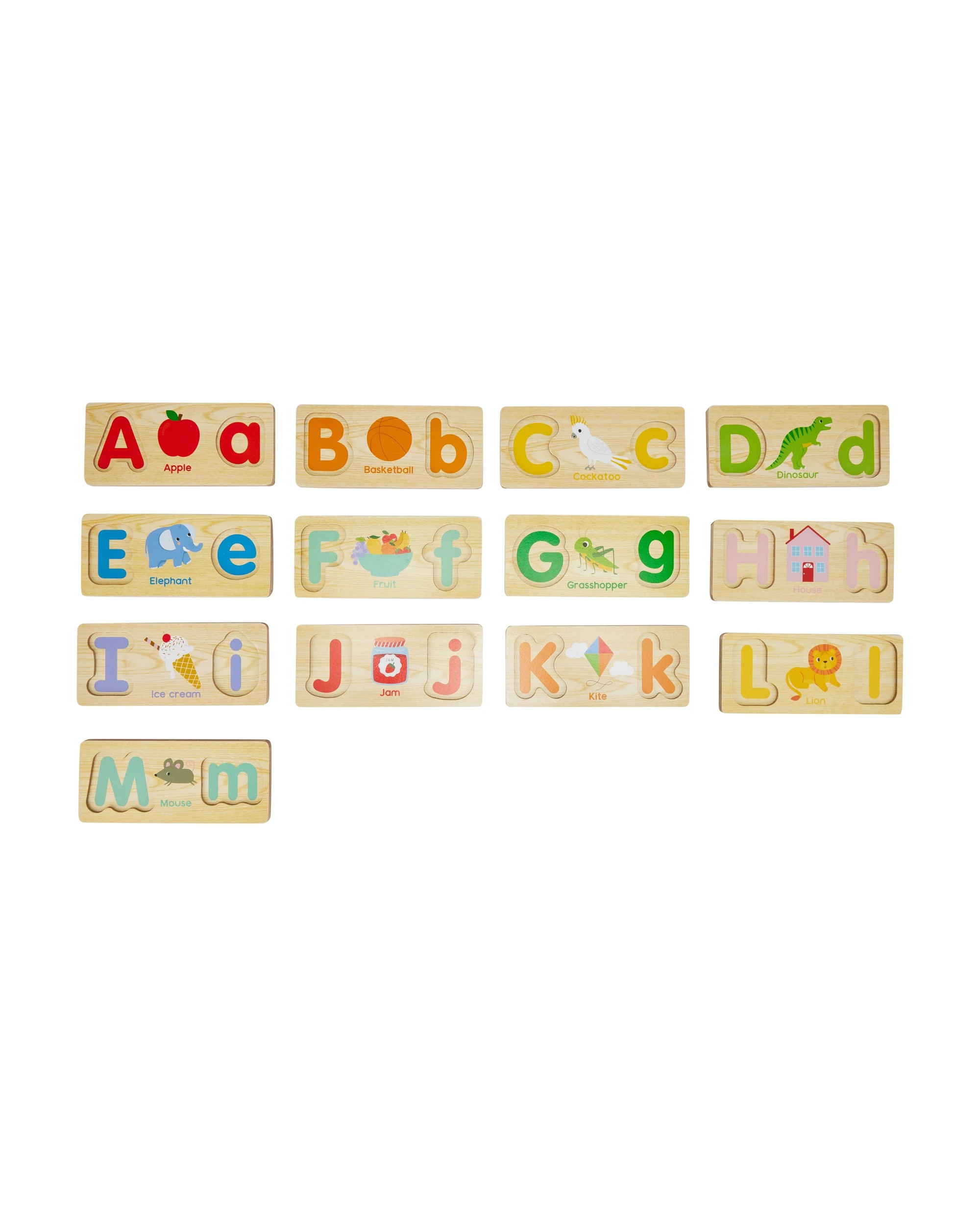 2 Wooden Alphabet Matching Puzzle, 2 of 5