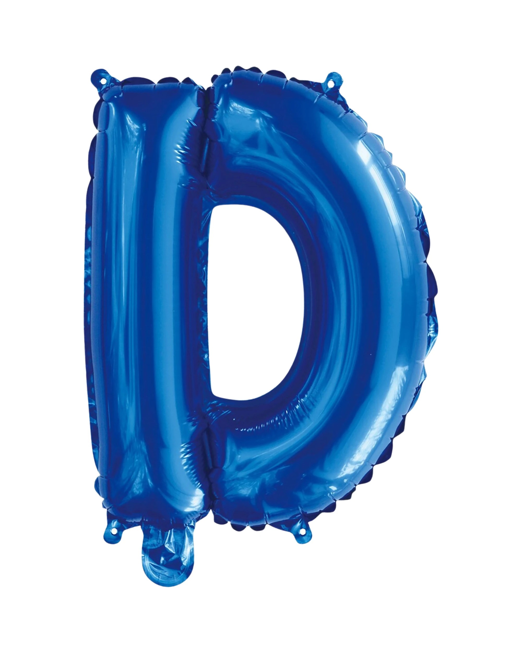 1 Meteor Letter D Foil Air Fill Balloon 35.5cm - Blue, 1 of 2
