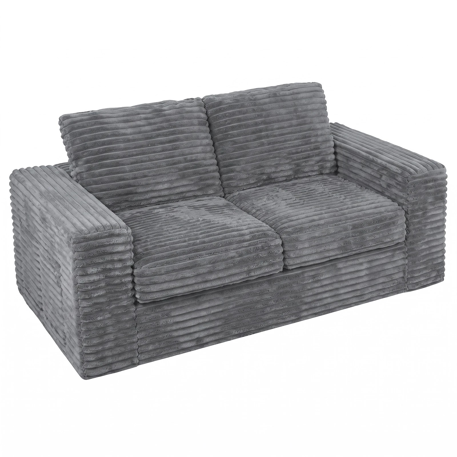 1 Advwin Loveseat Floor Sofa 162cm Loveseat Bean Bag Chair - Grey, 1 of 7