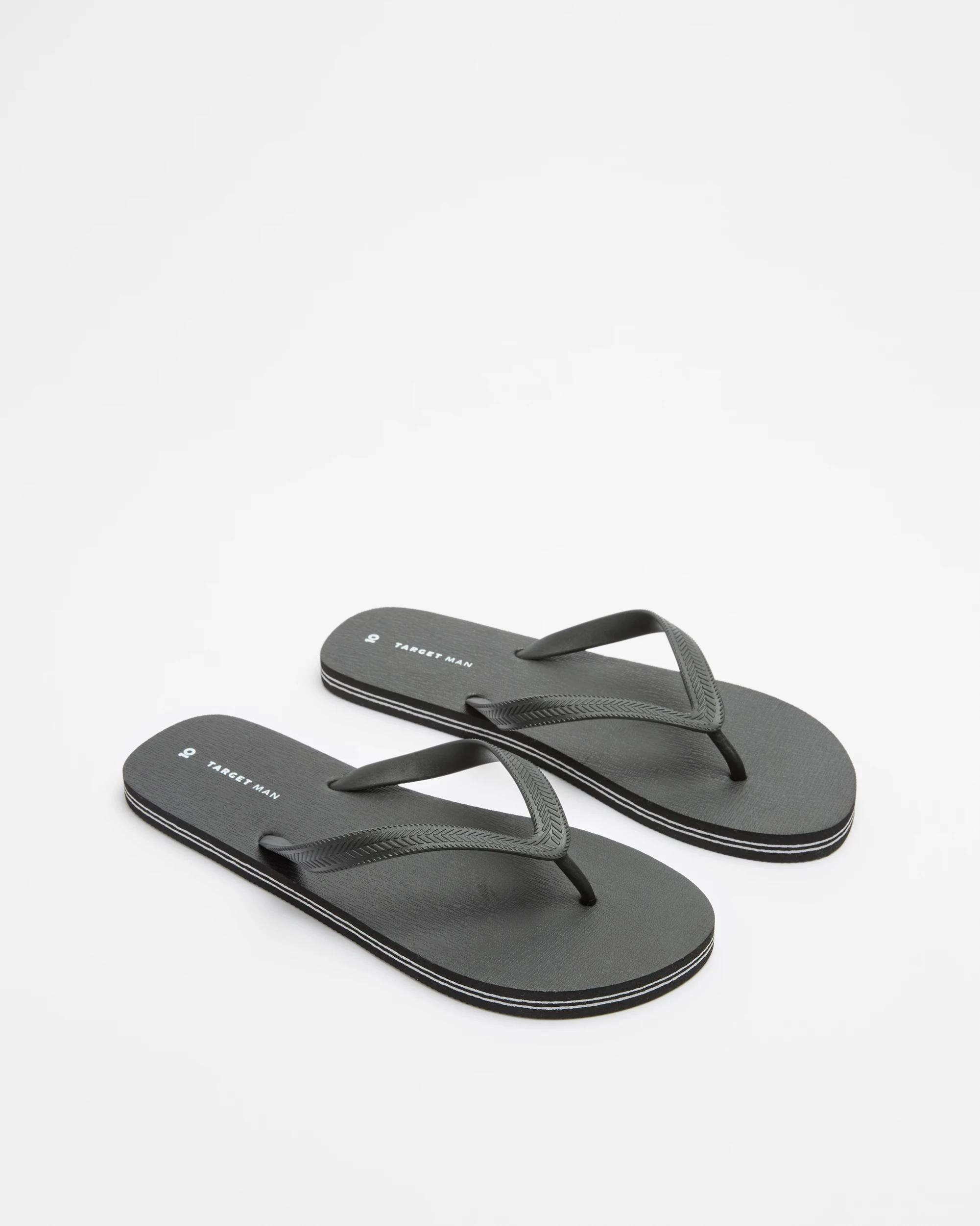 3 Target Man Mens Thongs - Maui BLACK, 3 of 3