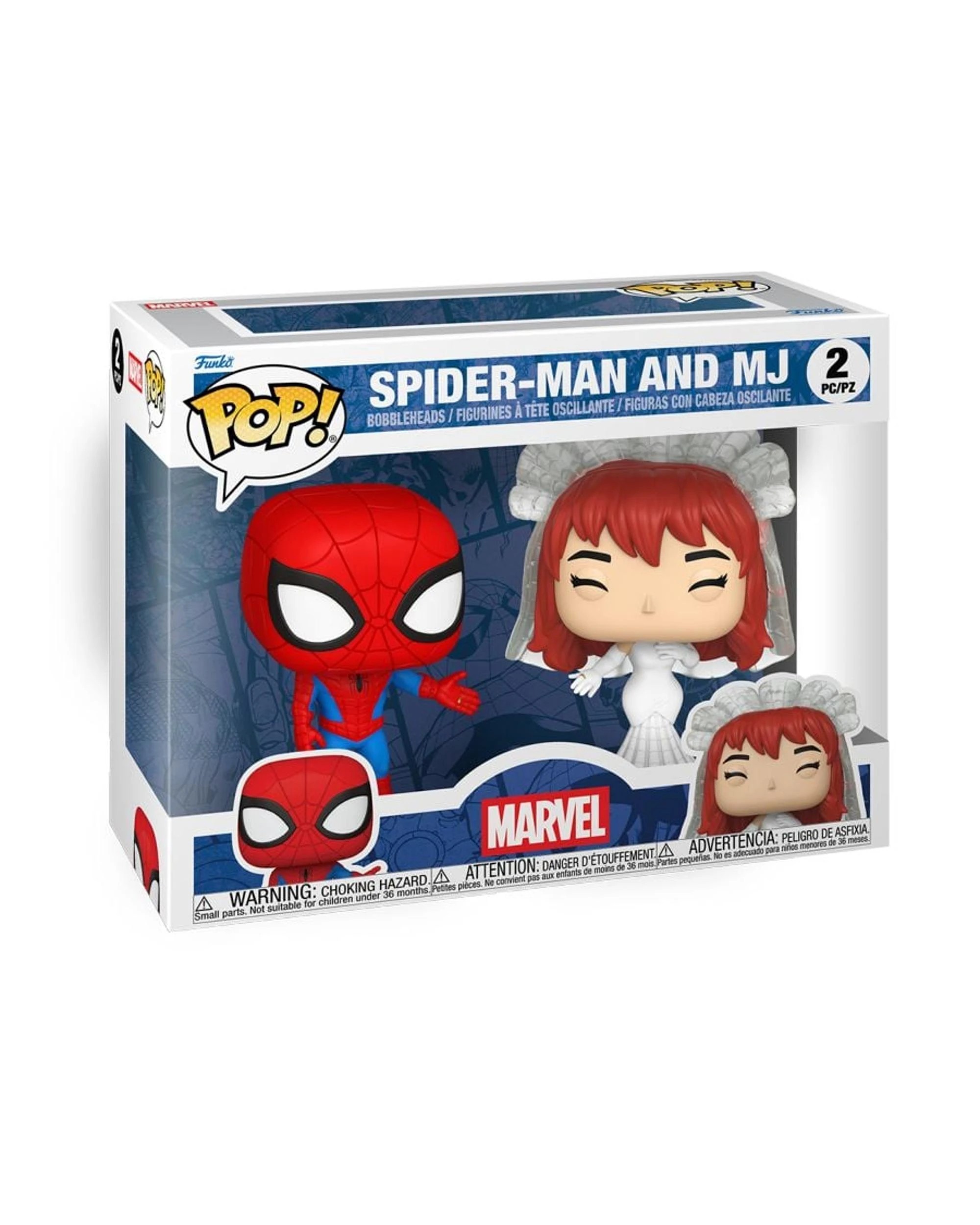 3 Marvel Comics Spider-Man and MJ Funko POP! Vinyl, 3 of 3