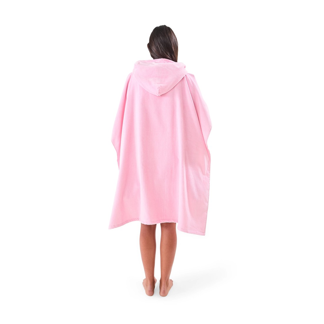 2 Hooded Velour Cotton Beach Towel - Pink, 2 of 6