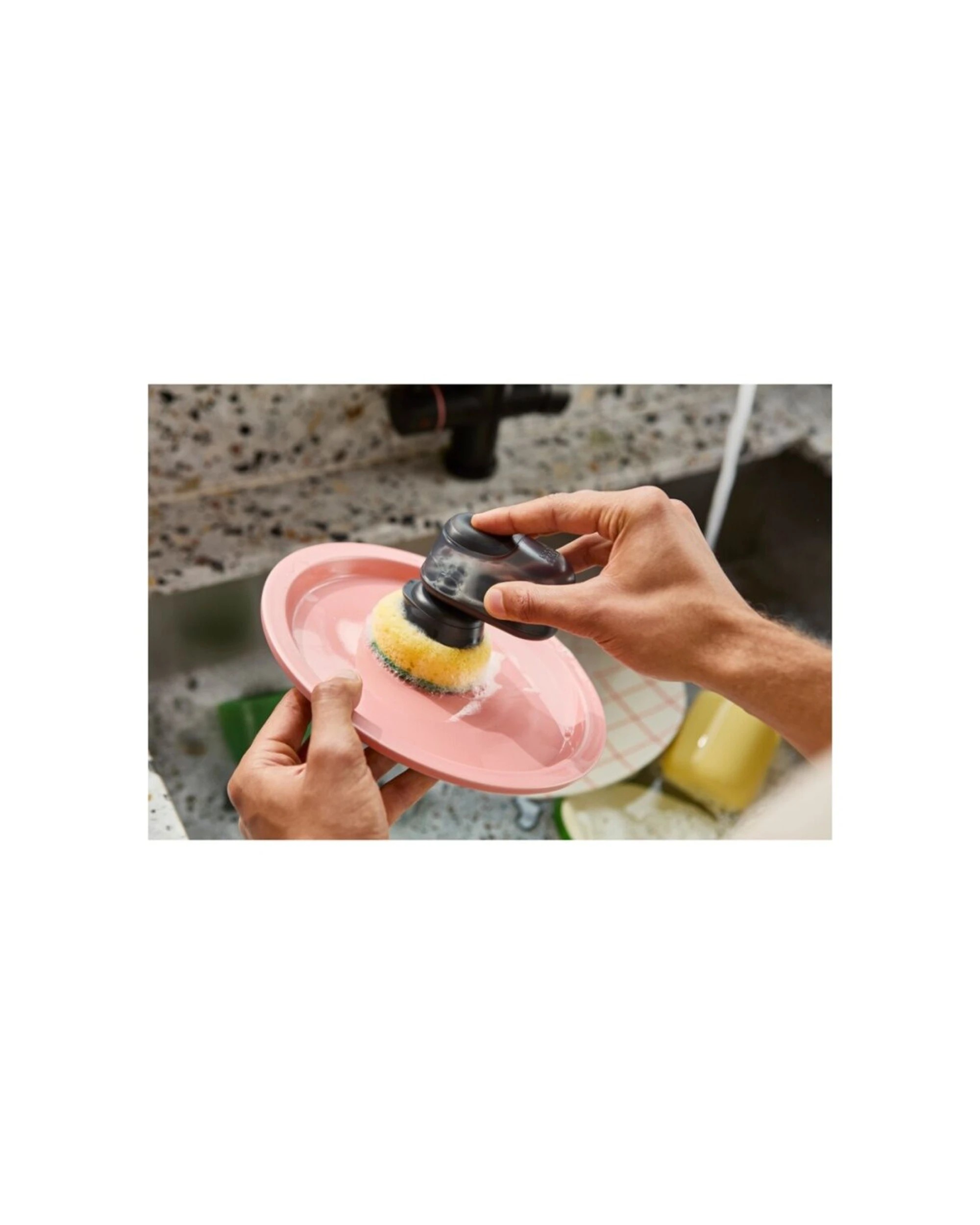 8 Joseph Joseph 2pc SinkTech Dish Sponge Replacement Heads Non-Scratch Abrasive - Yellow, 8 of 8