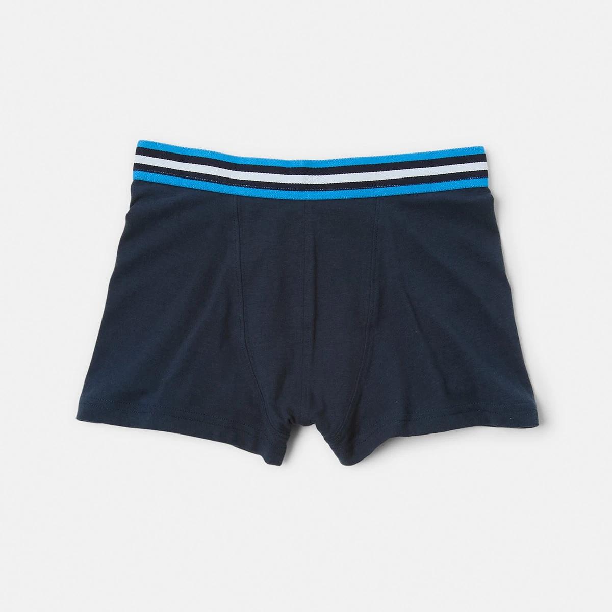 5 7 Pack Attached Elastic Trunks BLUES STRIPE, 5 of 10