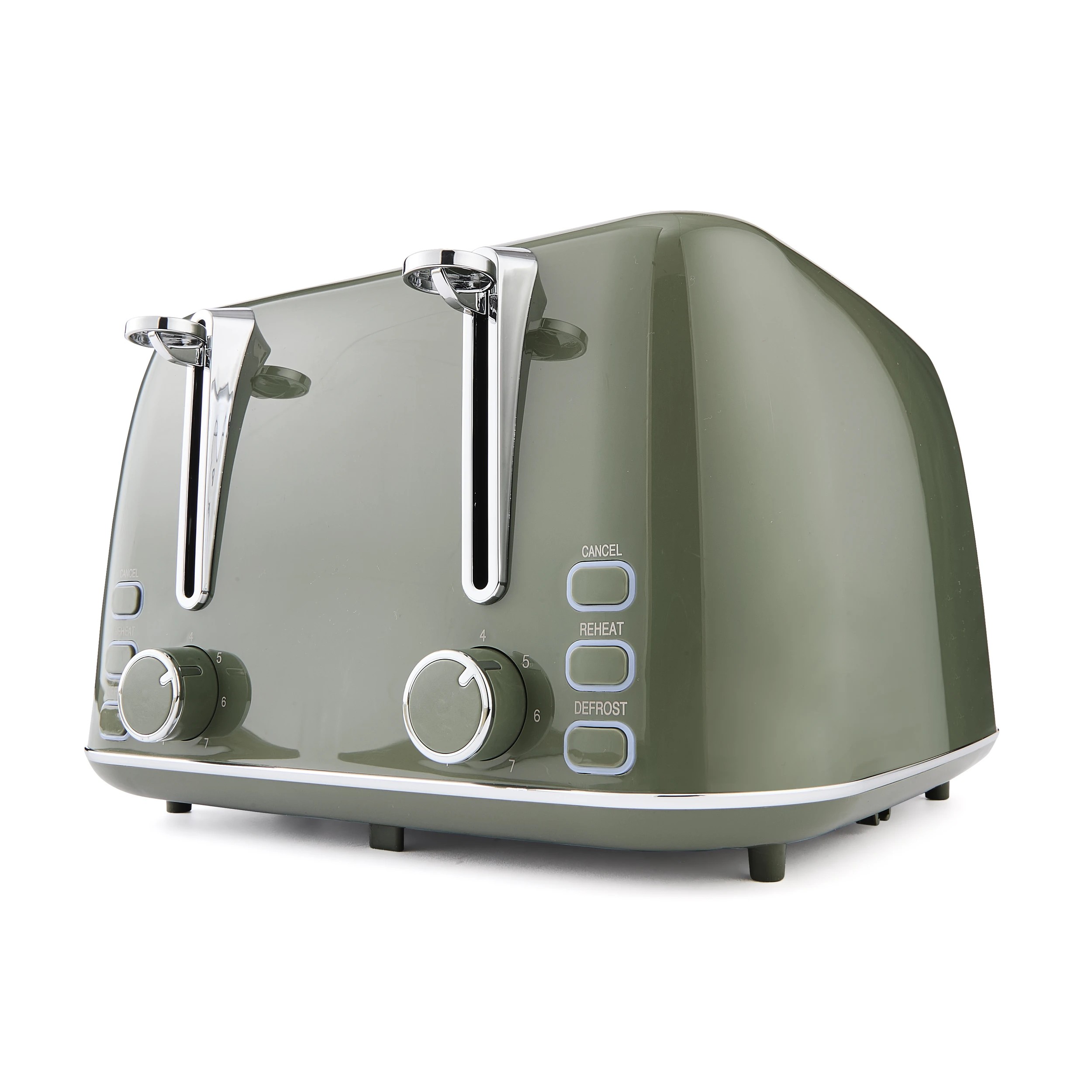 2 4 Slice Retro Toaster - Green, 2 of 8