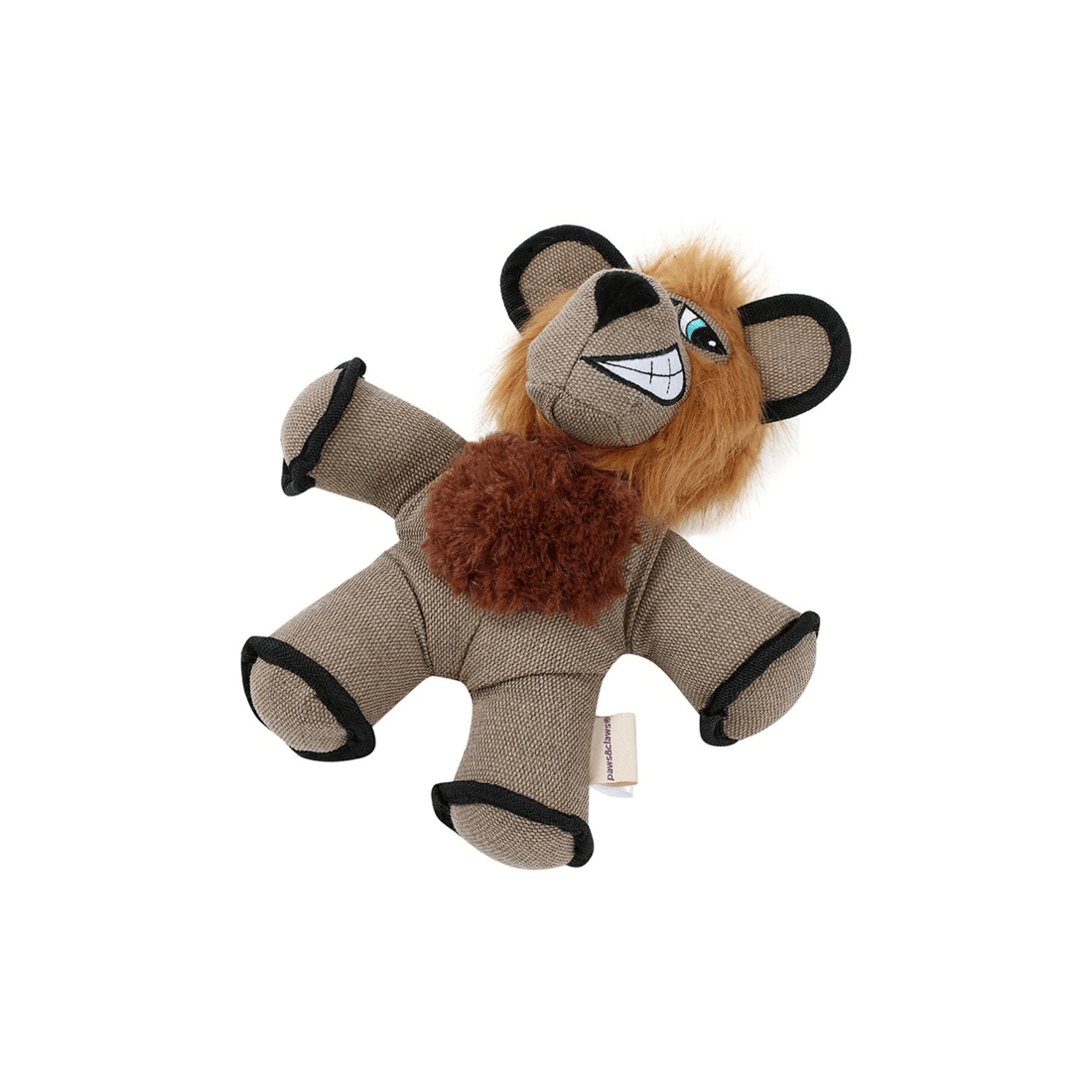 3 Paws And Claws 32cm Super Tuff Buddies Oxford Pet Interactive Toy Lion Squeaker
 - Brown, 3 of 4