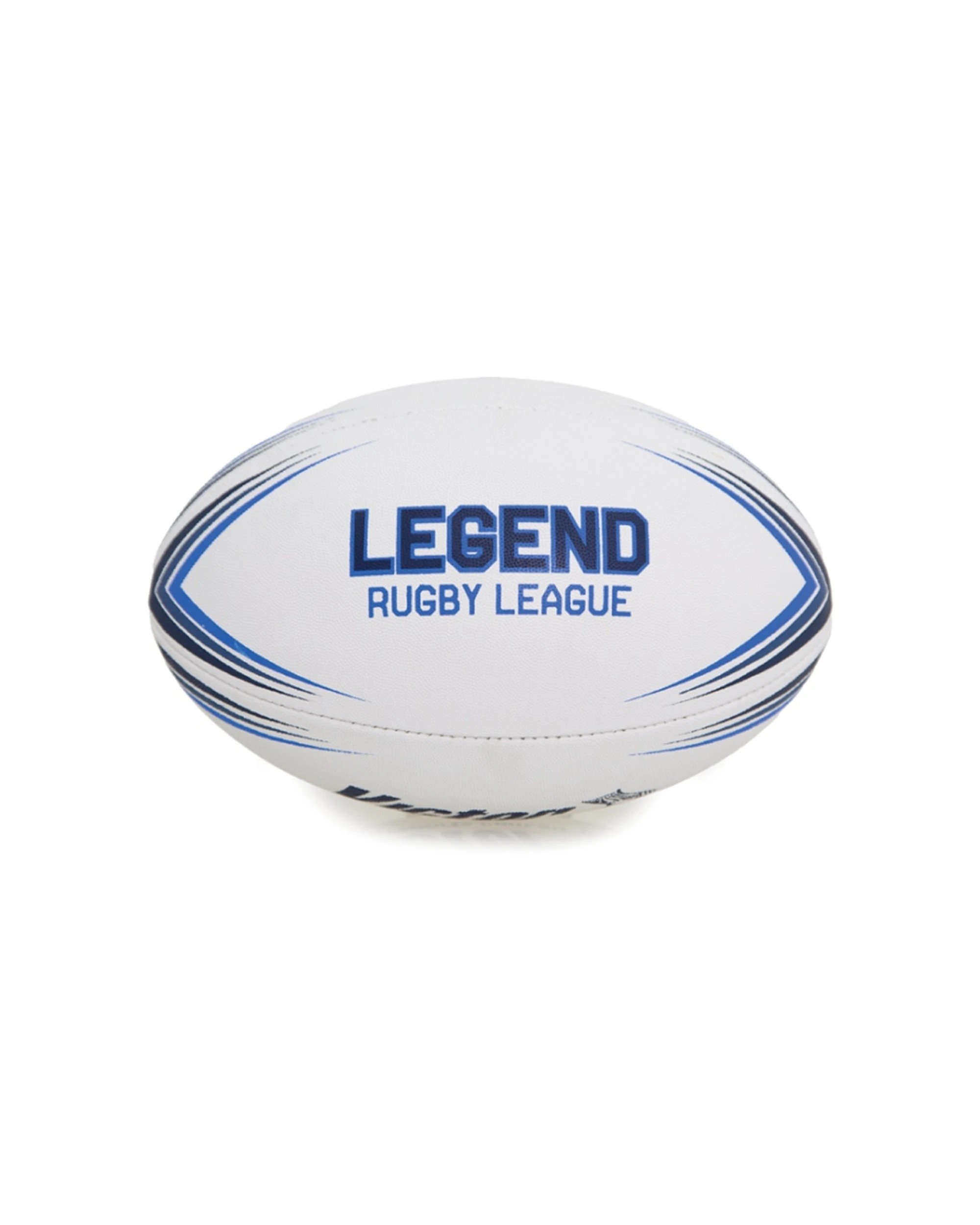 1 Victor Sports Rugby League Ball Legend Hand Stitched Durable Size 5 - White, 1 of 6