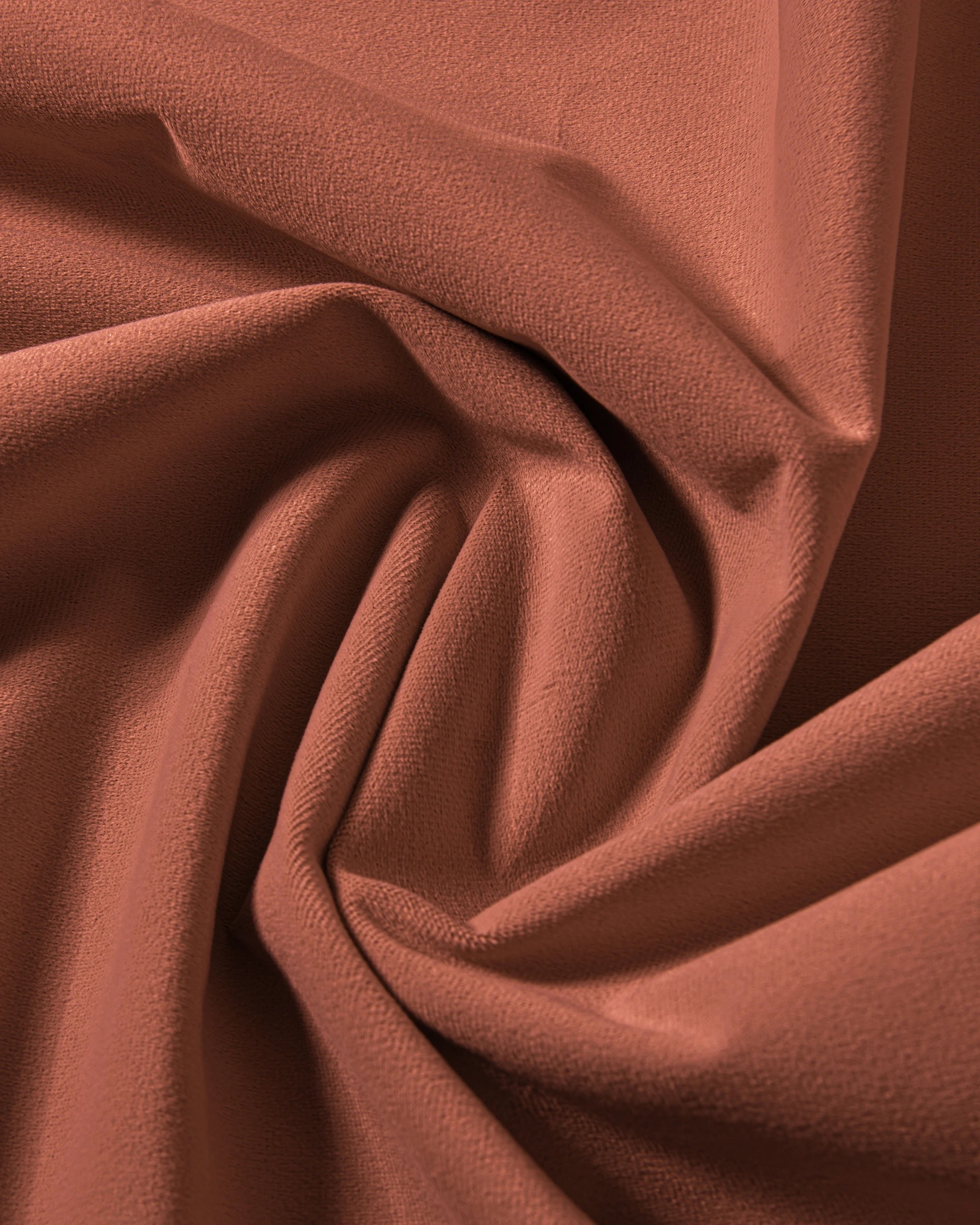 4 Cadence & Co. Byron Matte Velvet 100% Blockout S-Fold Curtain 385x280cm - Fits 220cm Track - Rust, 4 of 5