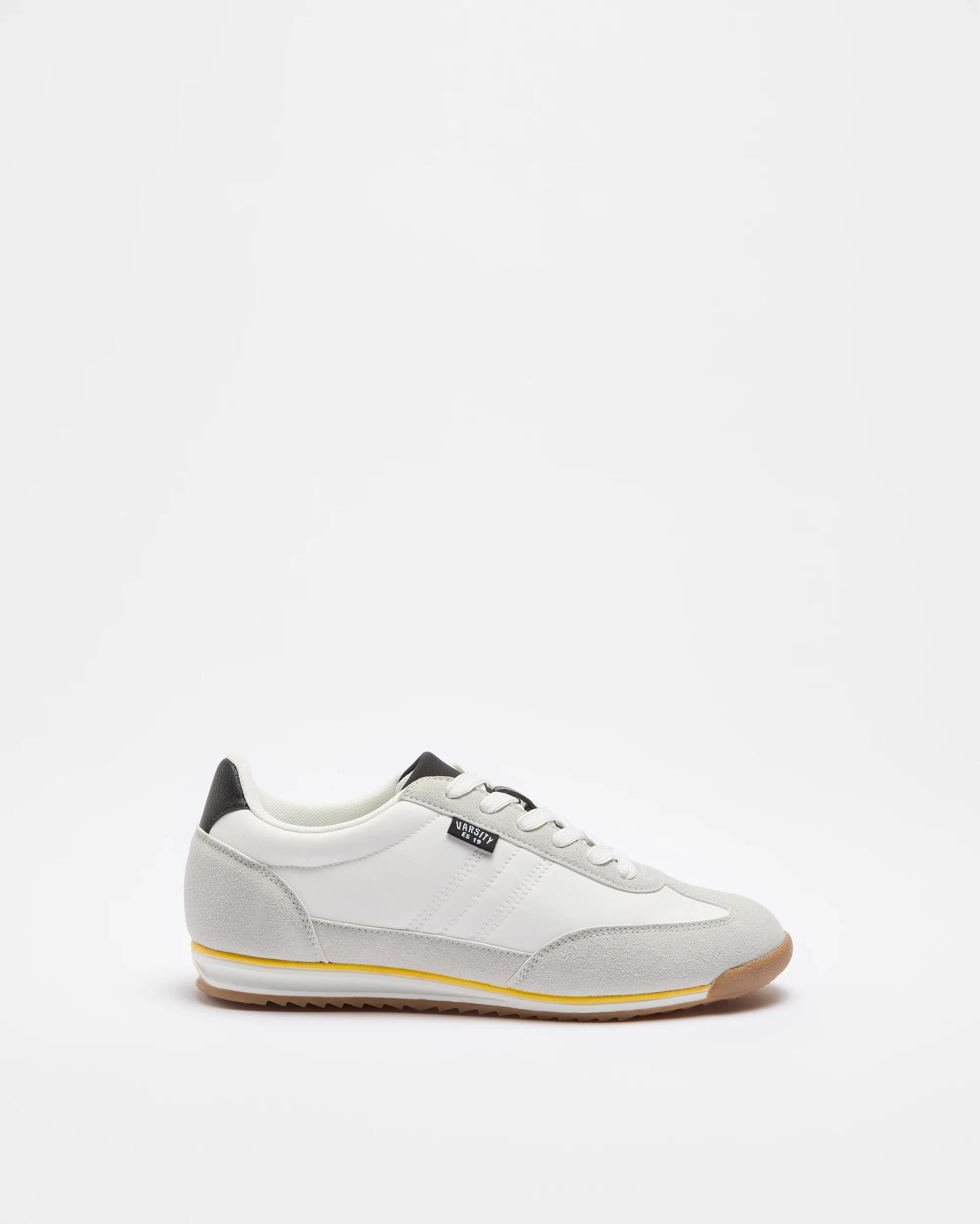 1 Target Boys Youth Retro Runner Sneaker WHITE, 1 of 2