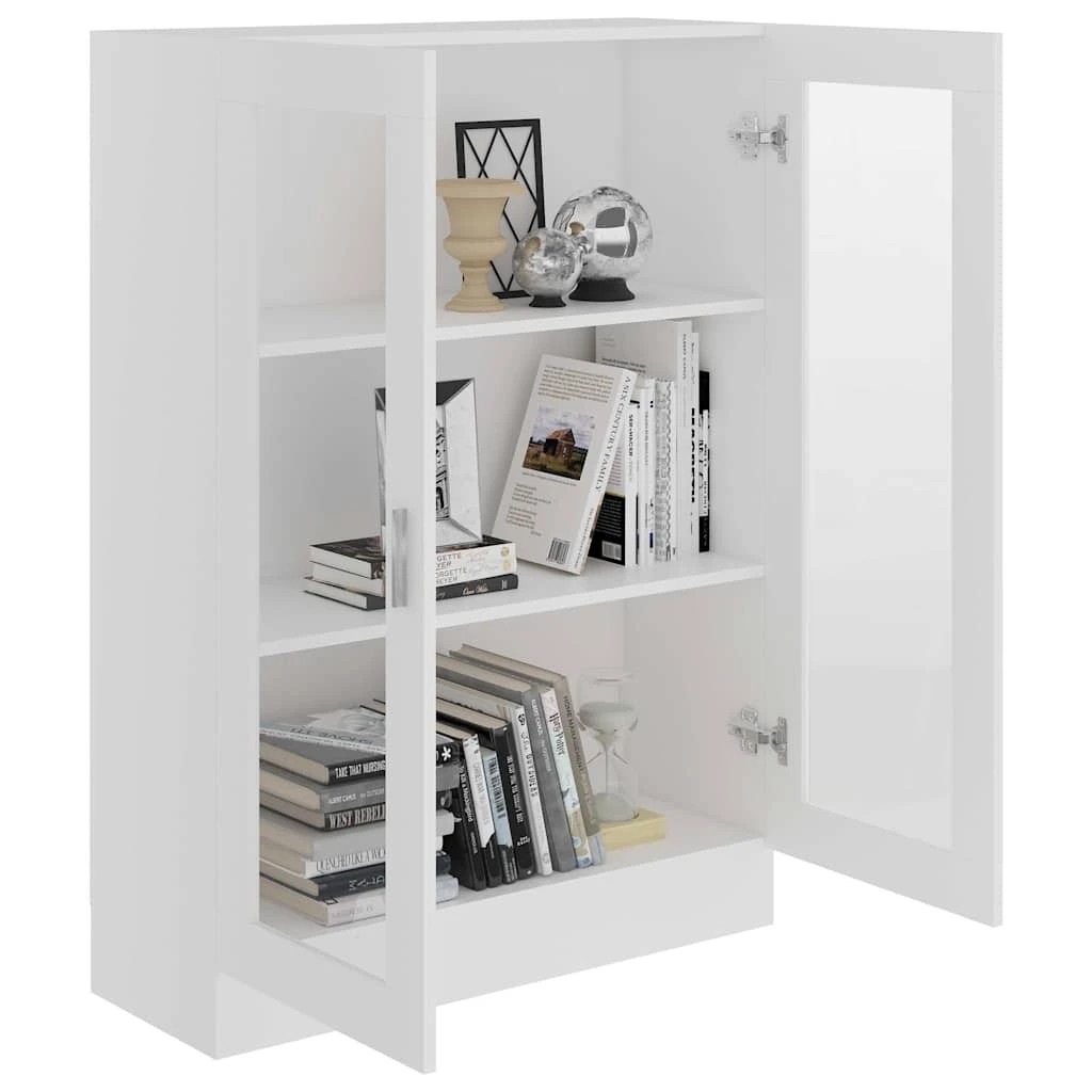 6 Vidaxl Book Cabinet Vitrine Cabinet, Vitrine Cabinets - White, 6 of 9