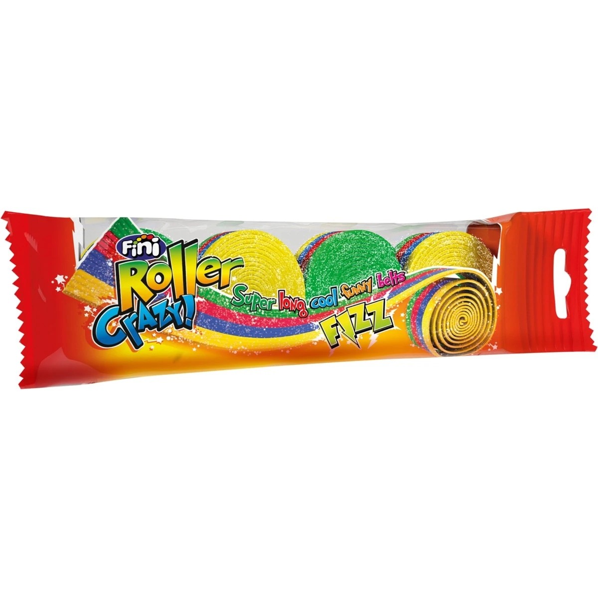 1 4 Pack Fini Roller Crazy! Fizz Belts 75g