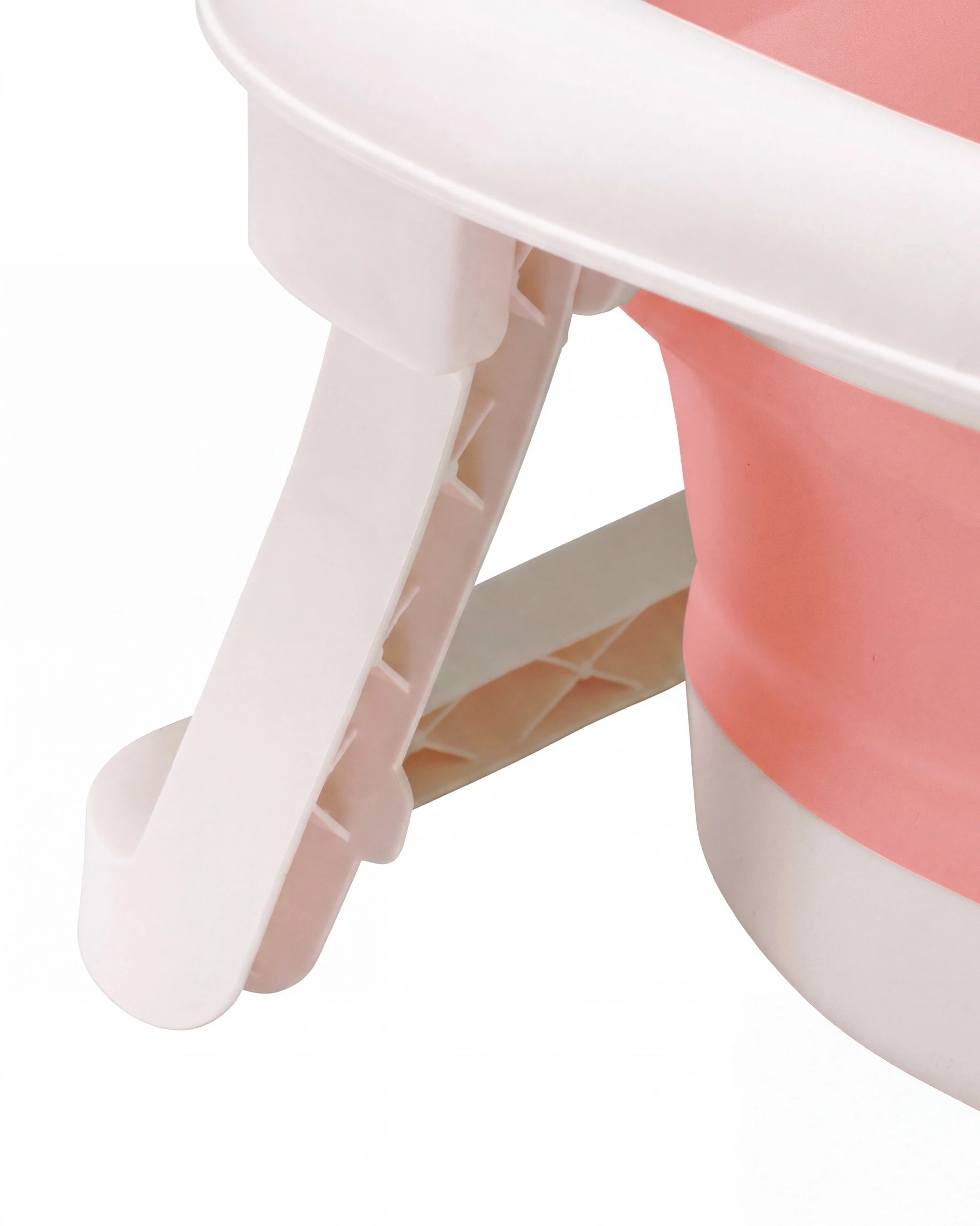 6 Playpals Collapsible Baby Bathtub with Thermometer Travel Newborn Tub Pink, 6 of 9