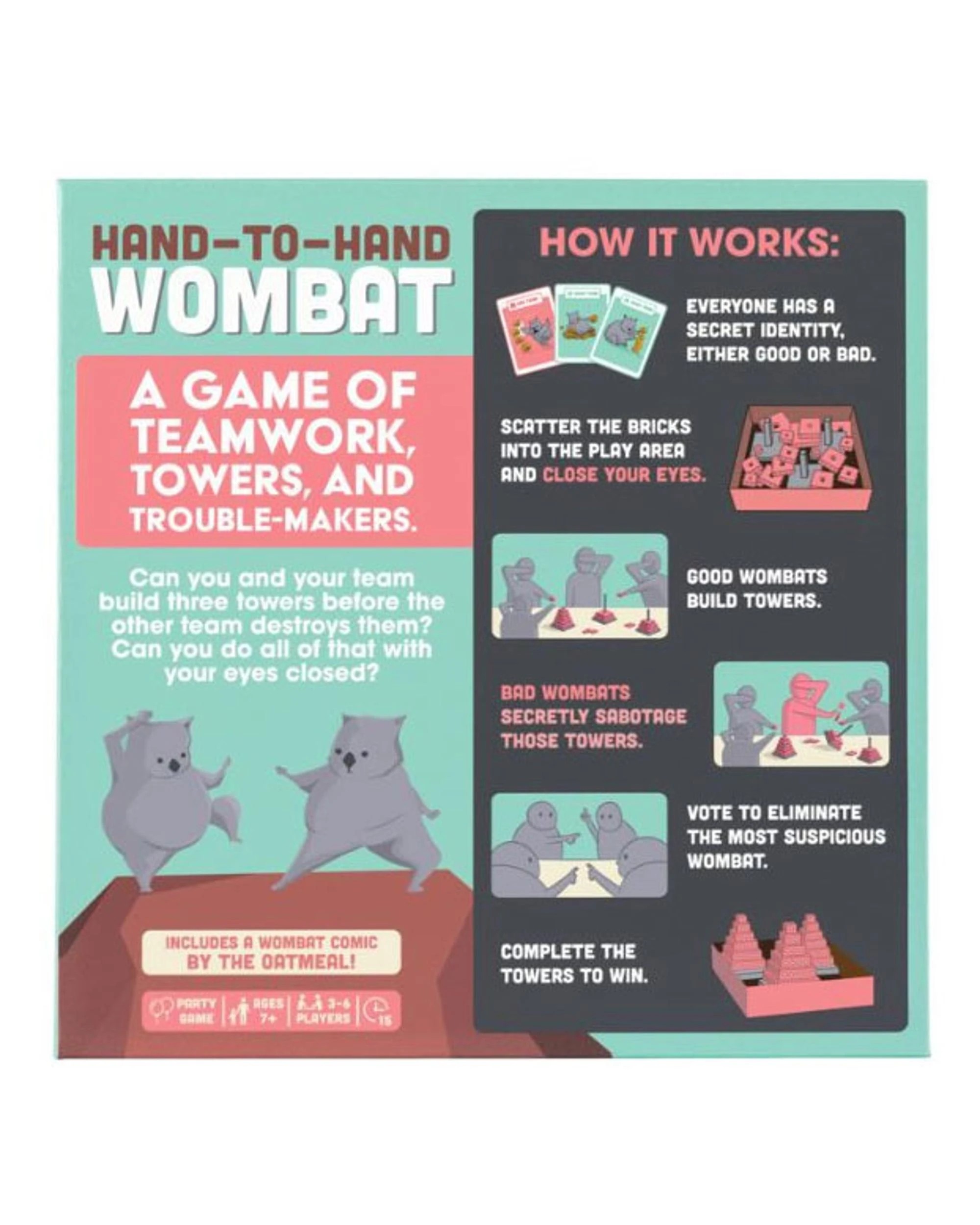 3 Exploding Kittens LLC Hand To Hand Wombat Board Game, 3 of 3