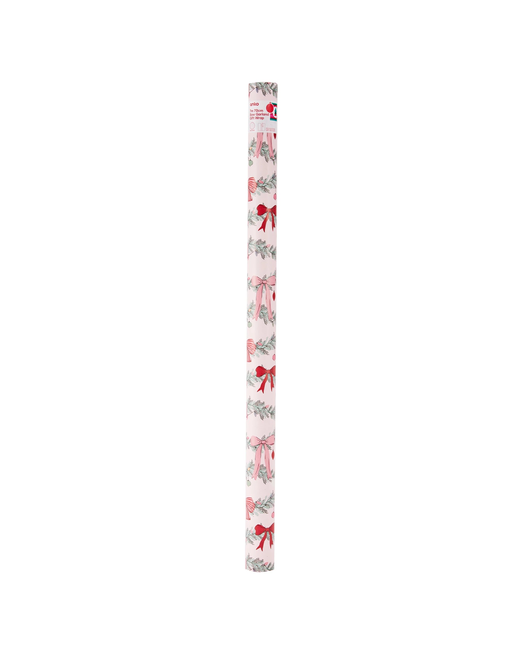 4 7m Bow Garland Gift Wrapping Paper, 4 of 4