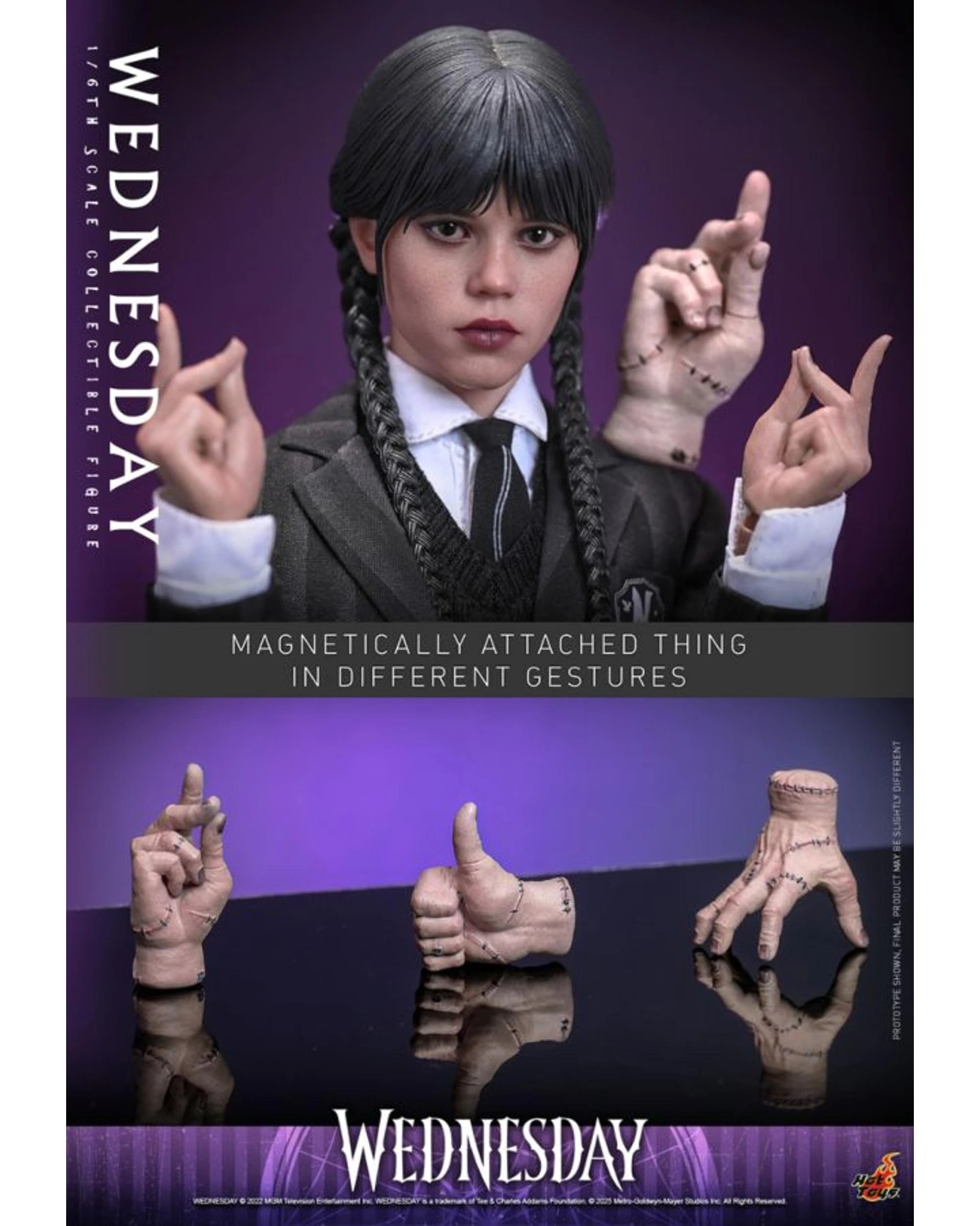 8 Hot Toys Wednesday Wednesday Addams 1:6 Scale 10 inch Action Figure, 8 of 9
