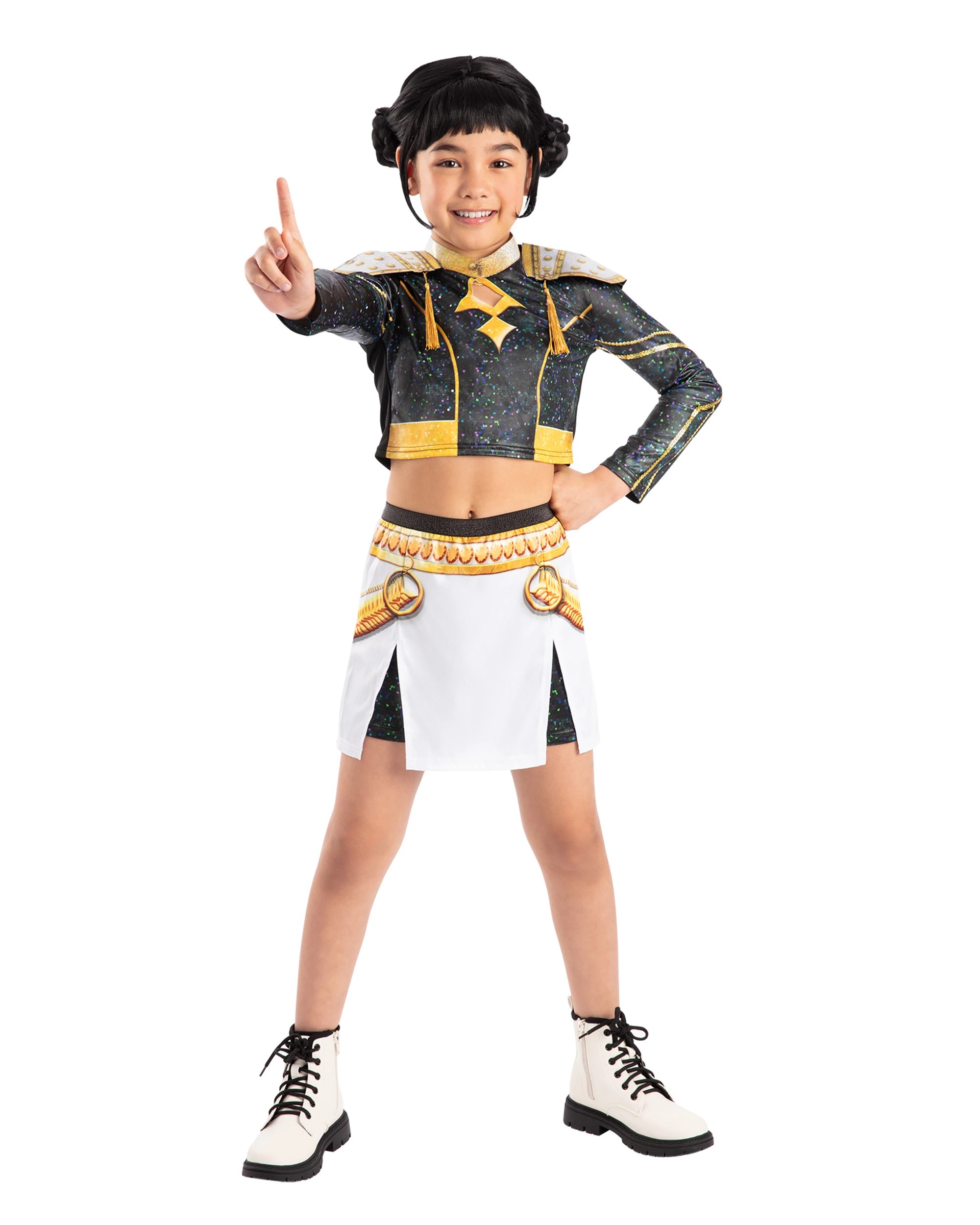 6 KPop Demon Hunters K - Pop Demon Hunters Zoey Golden Deluxe Child Costume - Ages 5 - 6 - Black, 6 of 8