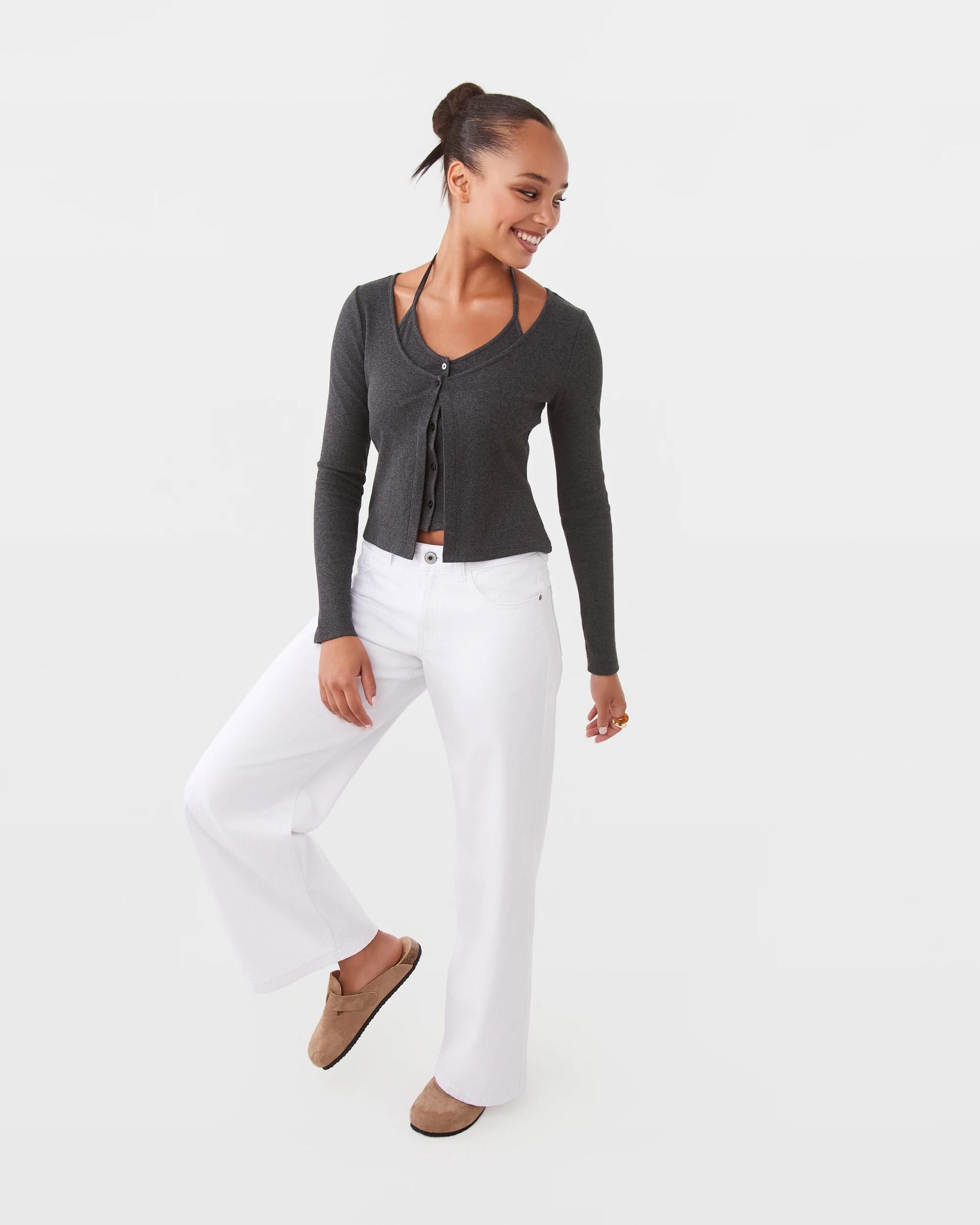 3 Two in One Cardigan Gry Charc, 3 of 10