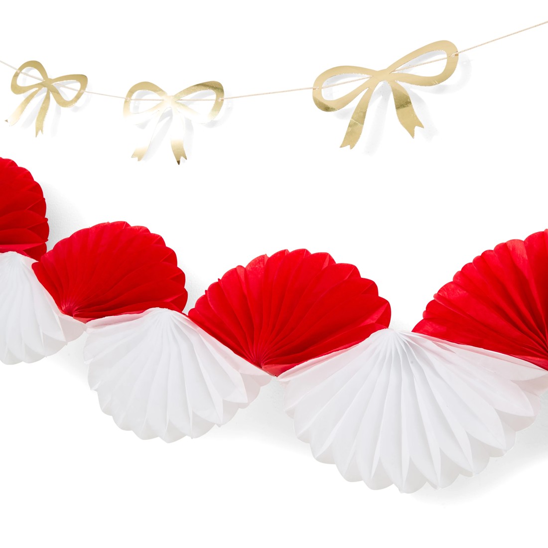 6 10 Piece Merry Christmas Paper Decoration Pack, 6 of 8