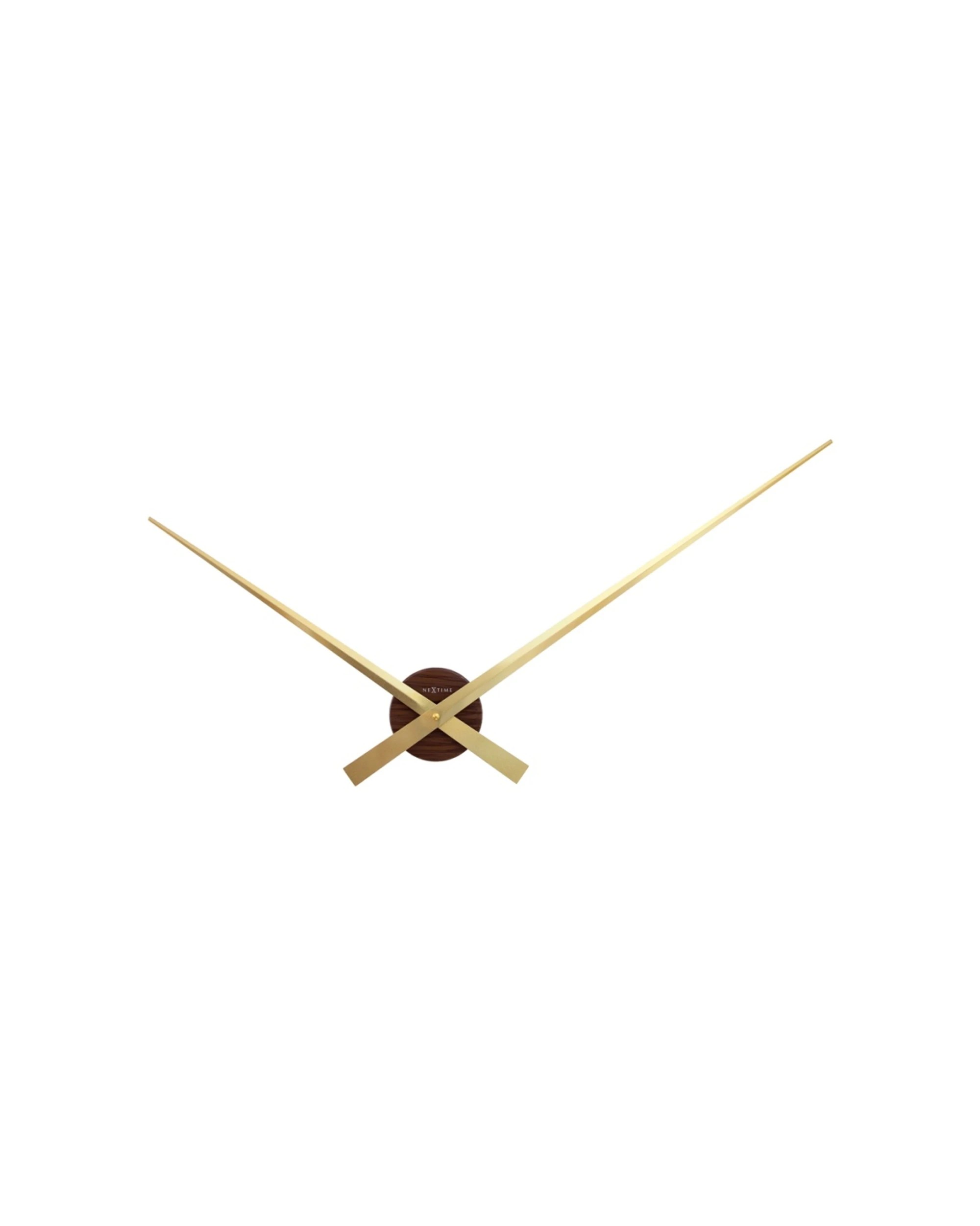 1 NeXtime Hands Wall Clock Oversized Minimalist Design 85cm Vintage - Gold, 1 of 6