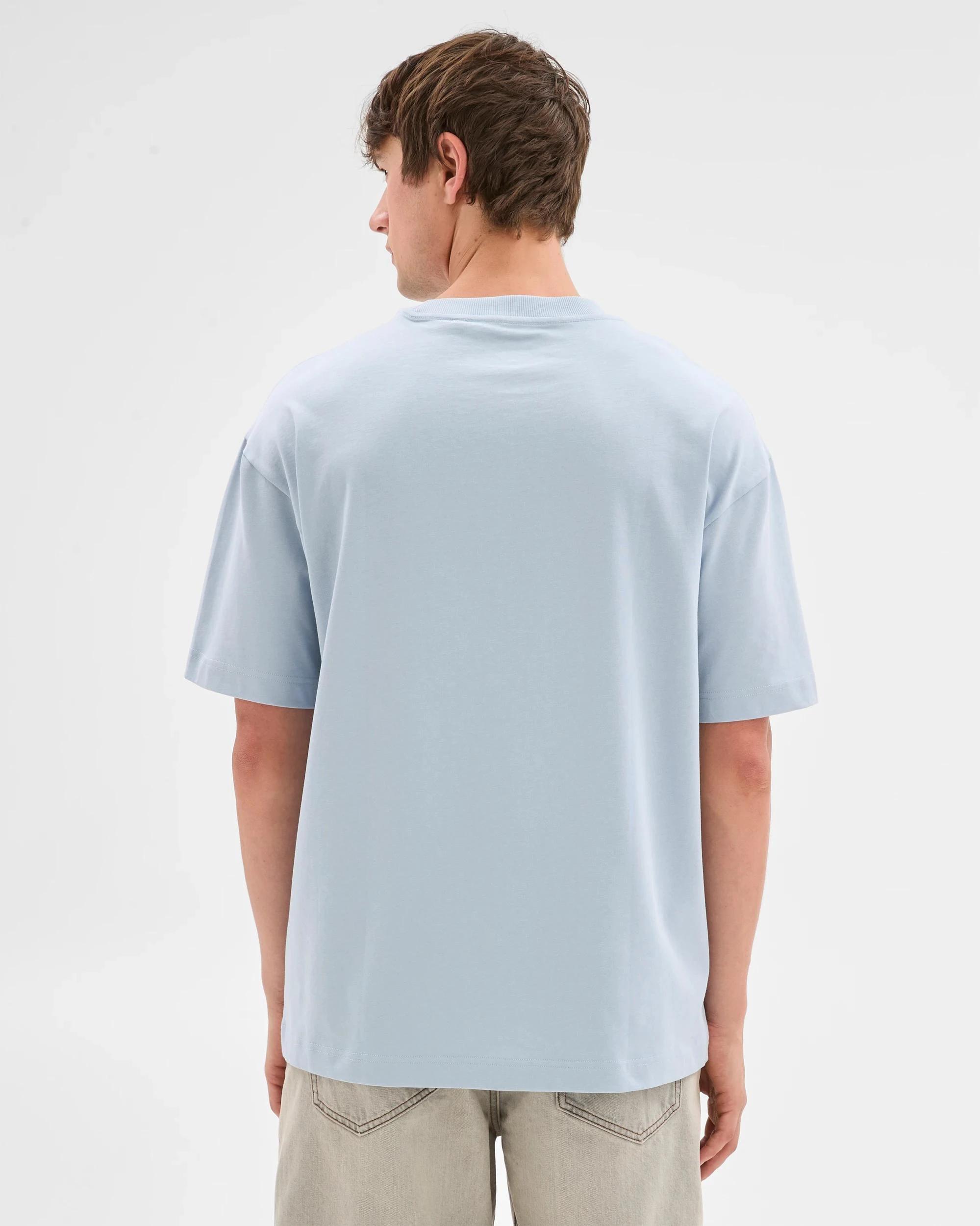 5 Commons Australian Cotton Oversized Heavy Core T-Shirt BLUE, 5 of 5