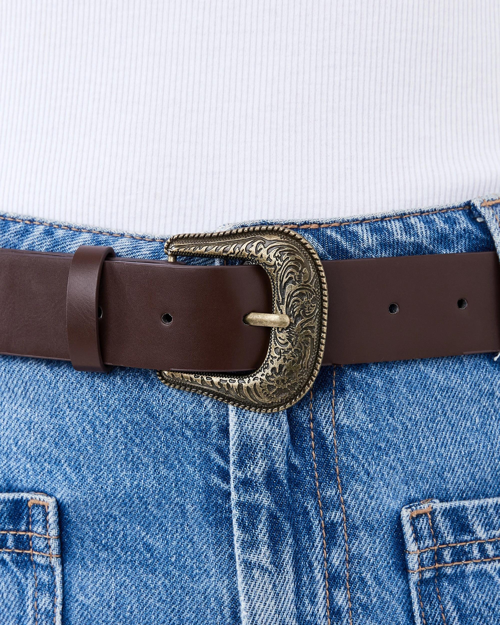 4 Boho Hardware Belt Choc Plum, 4 of 4