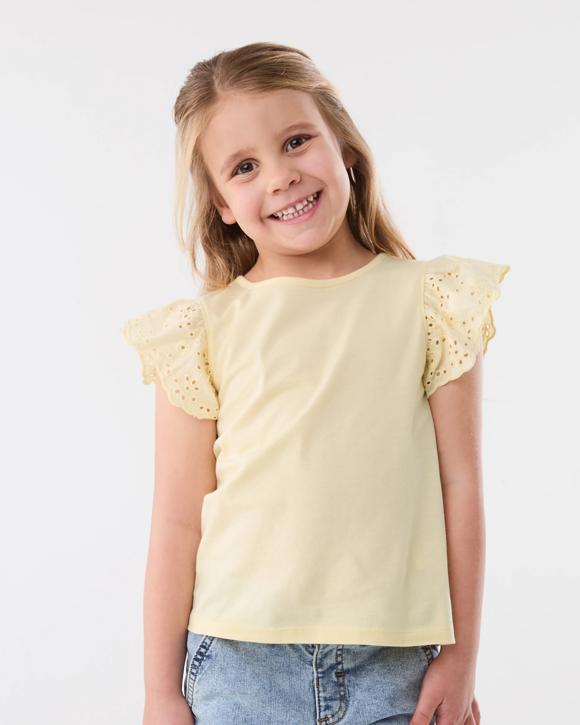 Broderie Frill Sleeve T-shirt