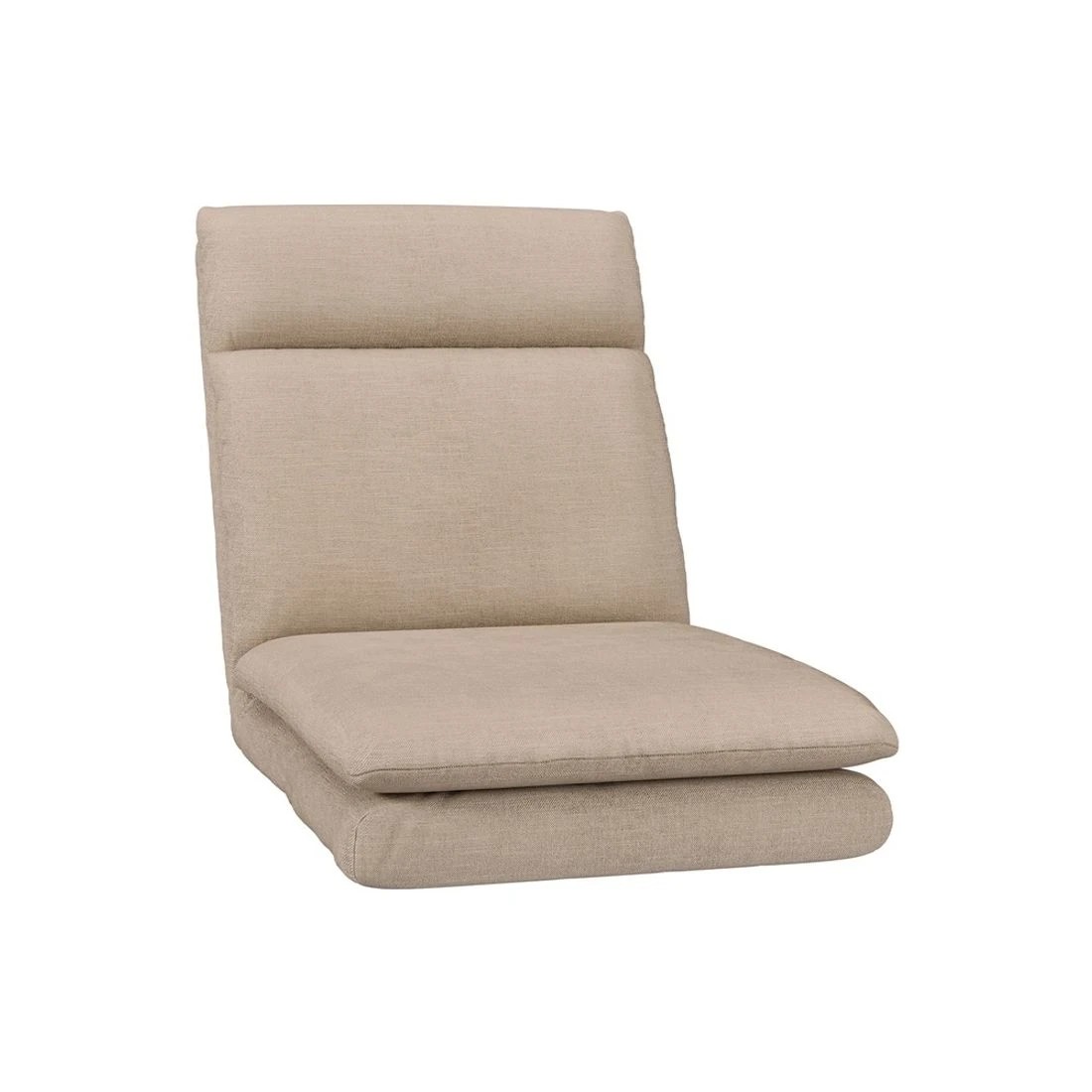 2 Artiss 2XFloor Chair Sofa Linen - Brown, 2 of 7