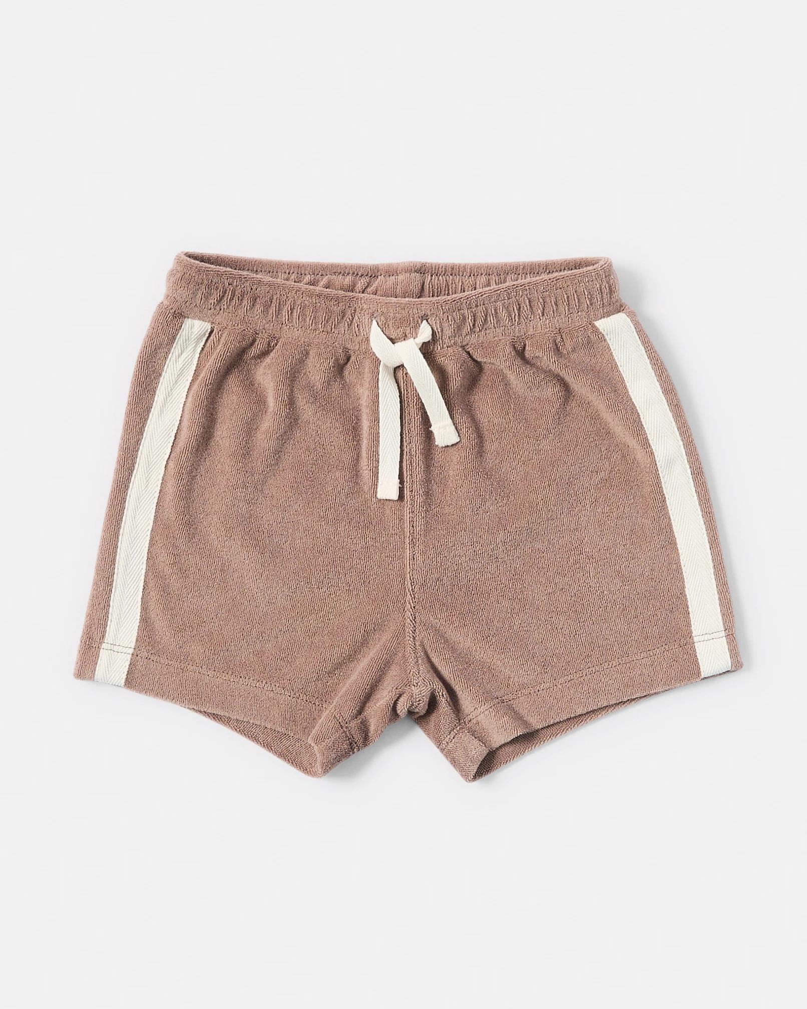 4 2 Piece Short Sleeve Terry Towel Set Brwn Slgn, 4 of 6