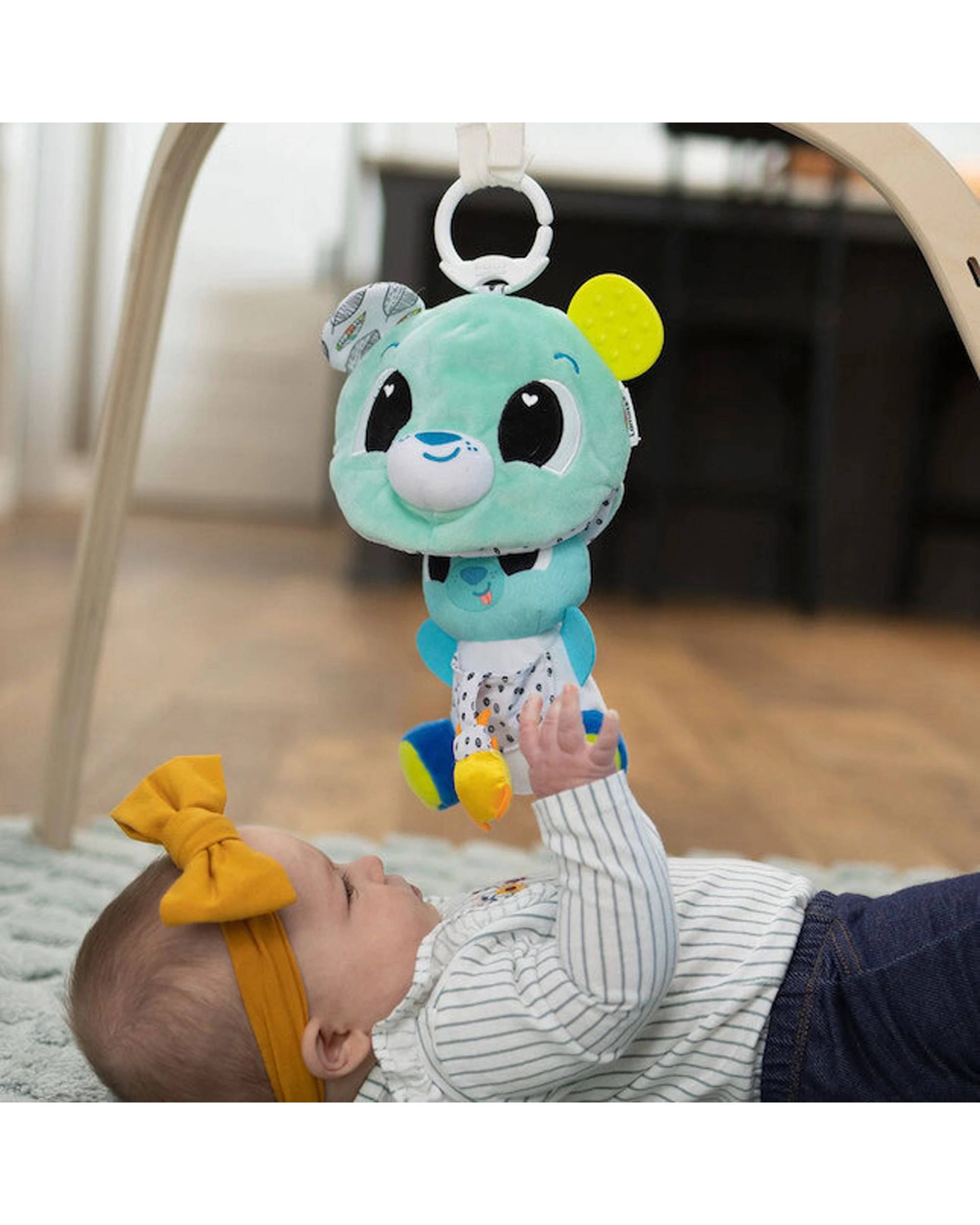 4 Lamaze 3 In 1 Surprise Bear Clip and Go Baby Toy Sensory Pull Reveal Teether - Multi, 4 of 7