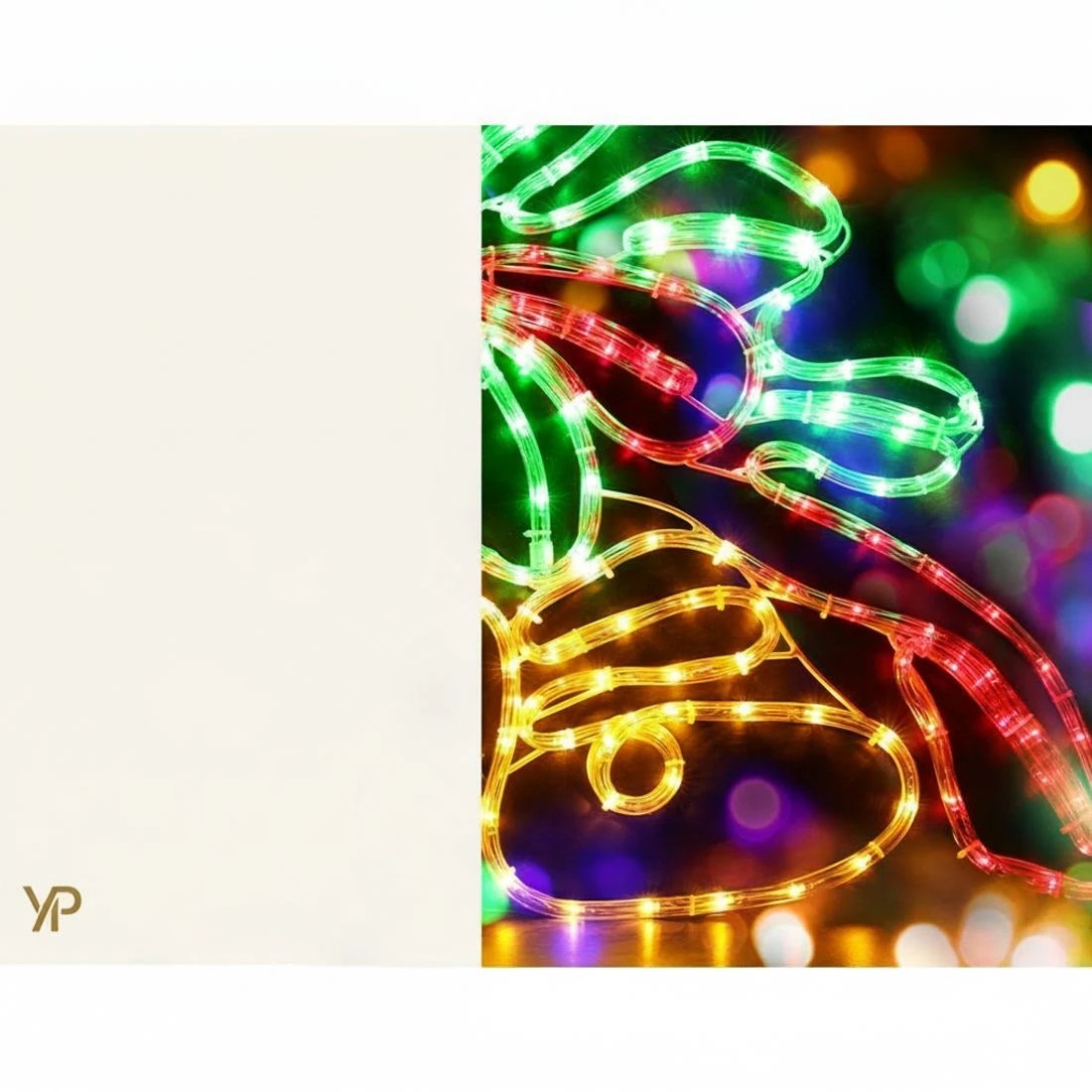 6 Jingle Jollys Christmas Lights 76cm Bells 216 LED Decorations - Multi, 6 of 7