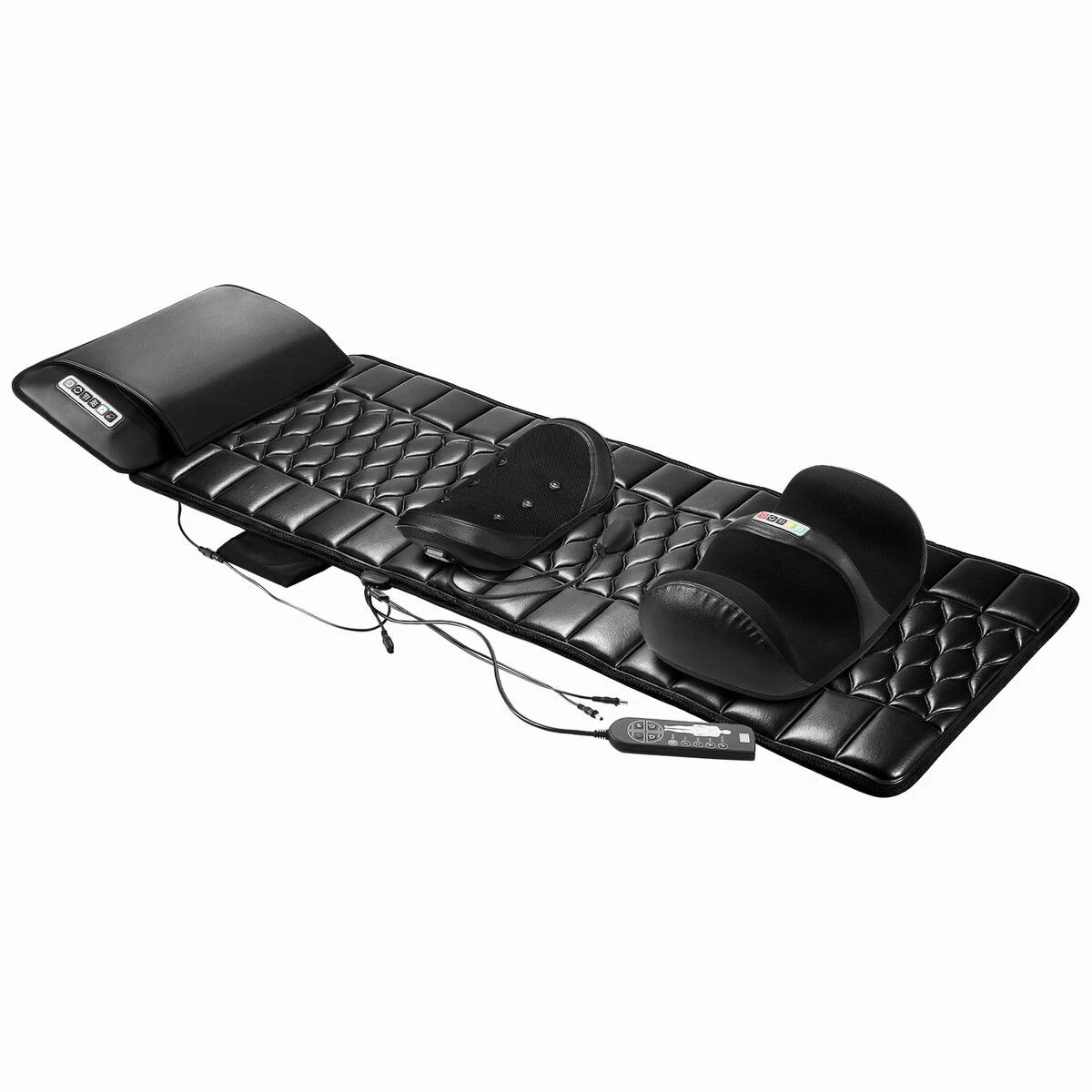 1 HOMASA Full Body Massage Mat Electric Heated Foot Back Massager Shiatsu Vibration Lumbar, 1 of 7