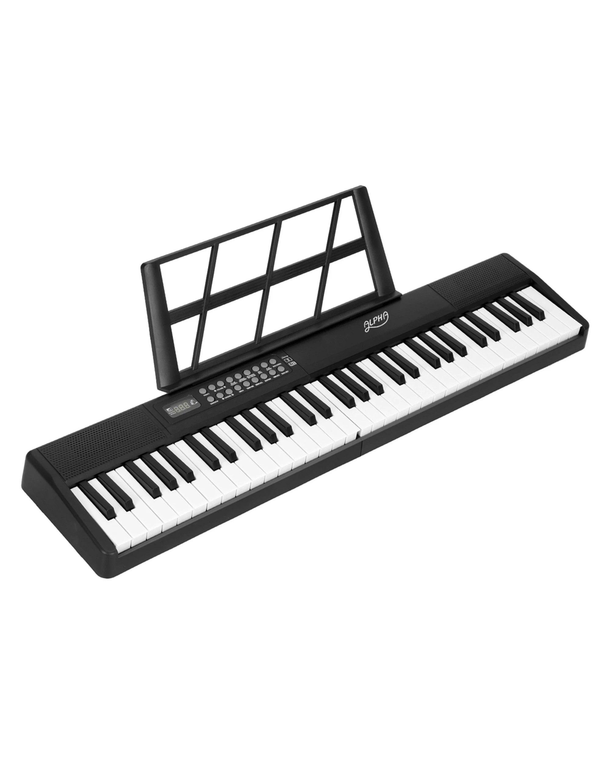 1 Alpha 61 Keys Foldable Electronic Piano Keyboard Digital Electric w/ Carry Bag - Black, 1 of 7