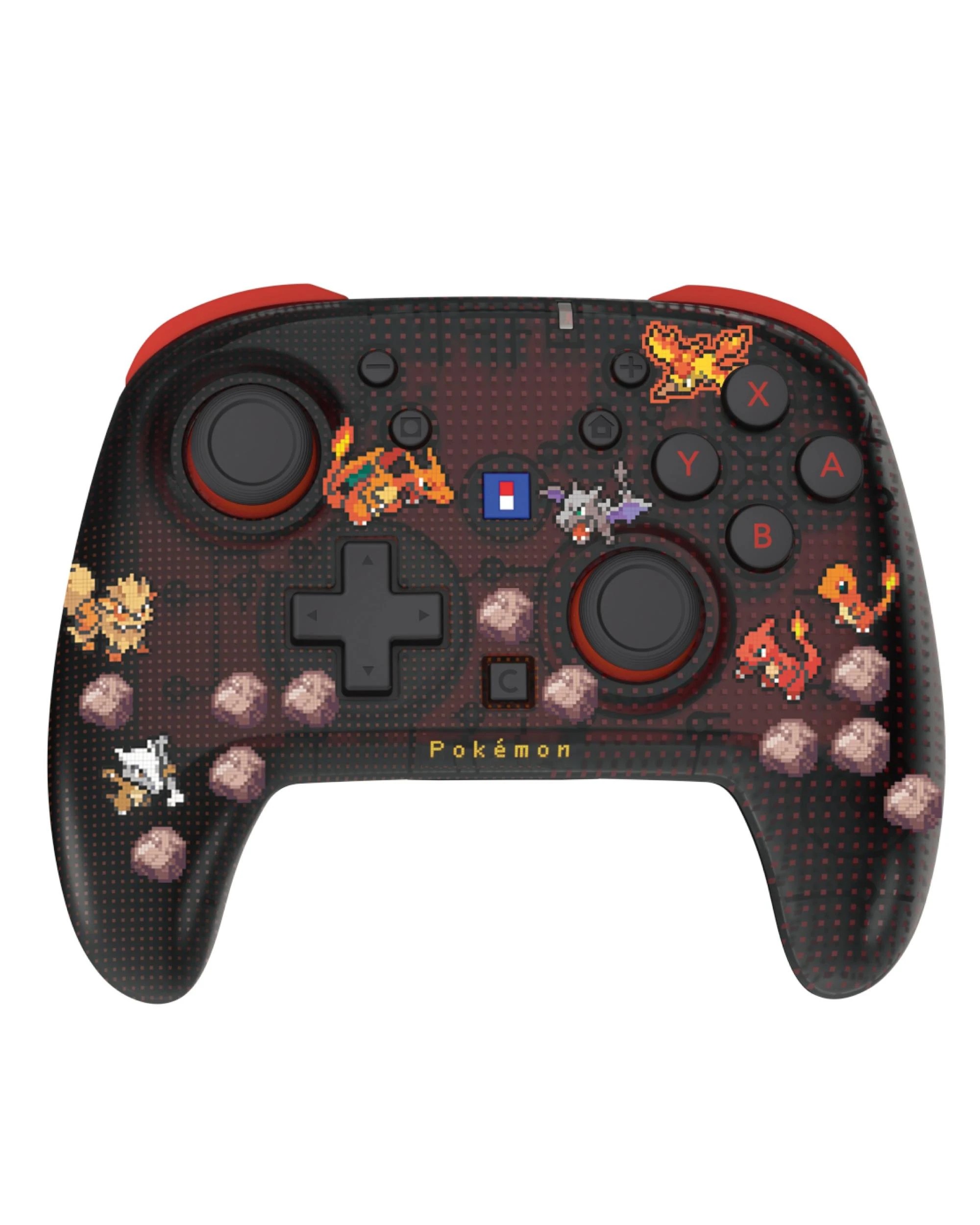 2 HORI HORIPAD Turbo Pokemon Pixel Red for Nintendo Switch 2 - Red, 2 of 4