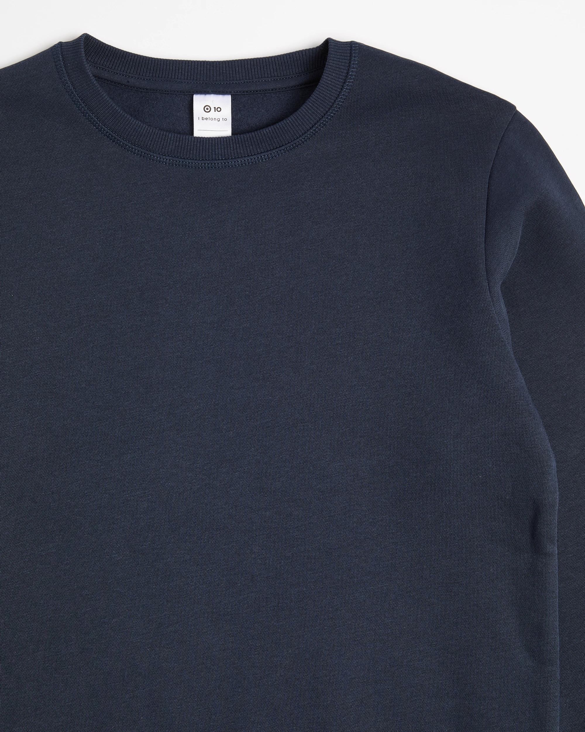 2 Target Australian Cotton School Crew Neck Jumper NAVY BLUE, 2 of 3