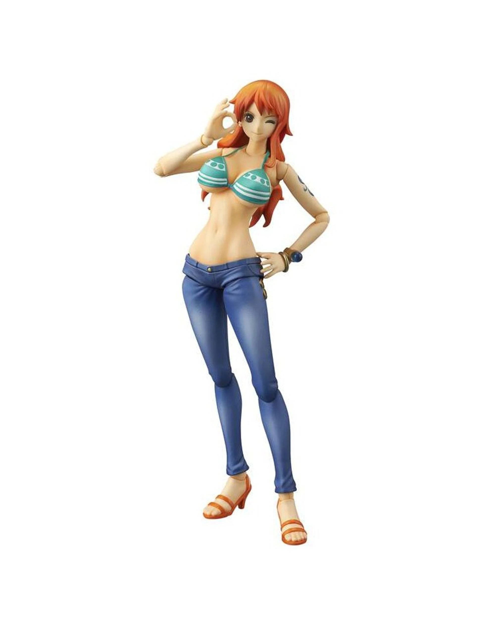 6 Banpresto Variable Action Heroes One Piece Nami Figure, 6 of 7