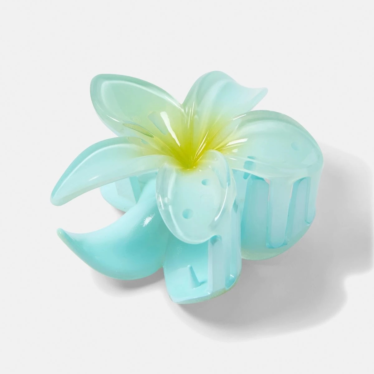 2 Blue Frangipani Claw Hair Clip, 2 of 4