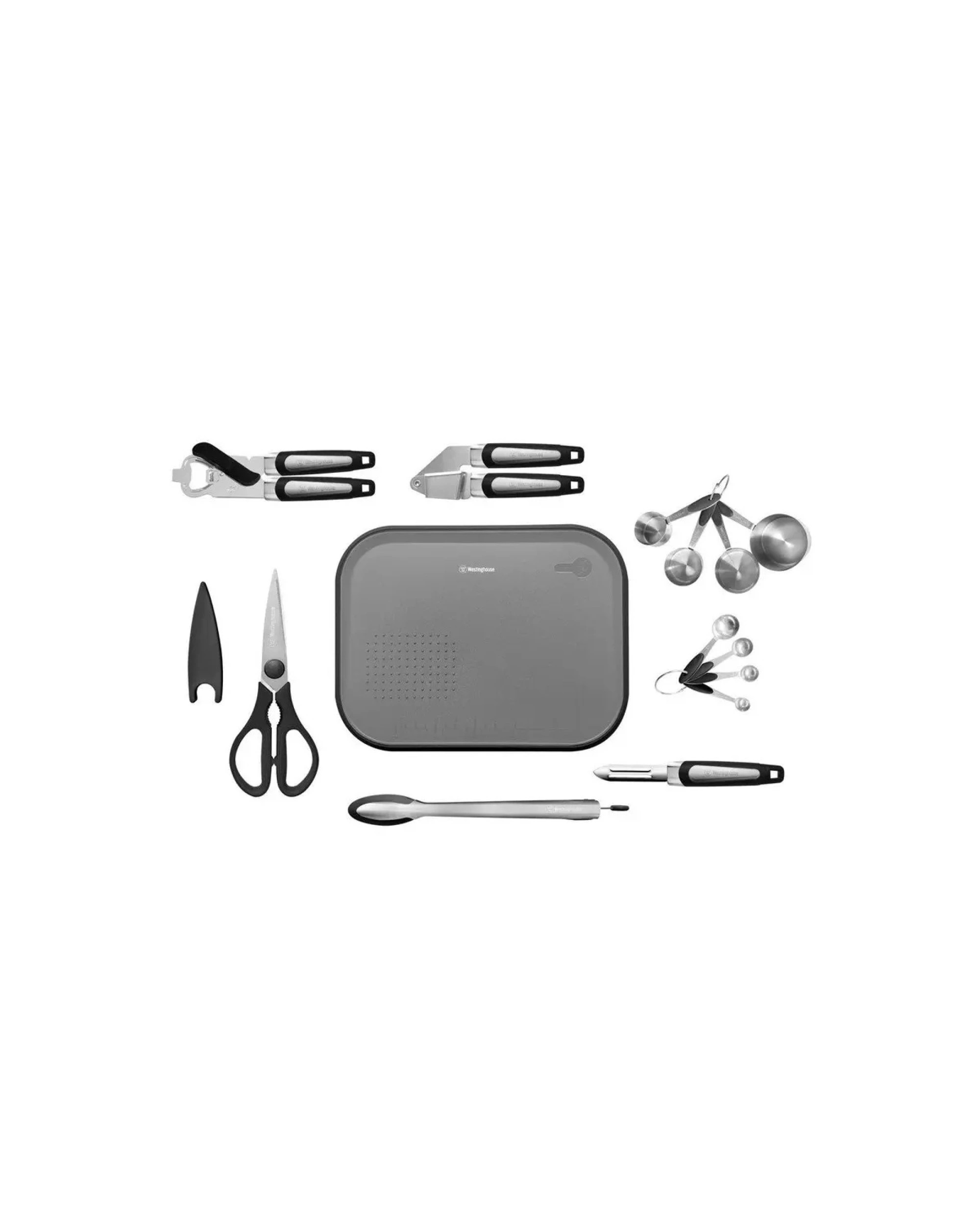 1 Westinghouse 8-Piece Stainless Steel Kitchen Tool Set with Can Opener, Garlic Crusher, and Me, 1 of 9